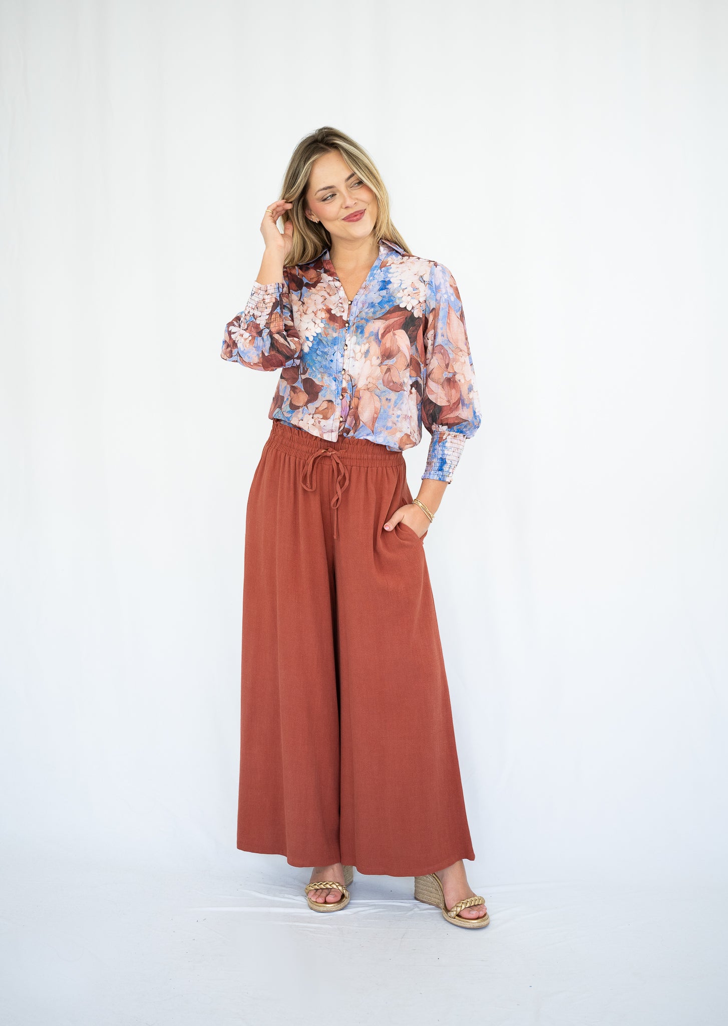 Wisteria Blouse Brown