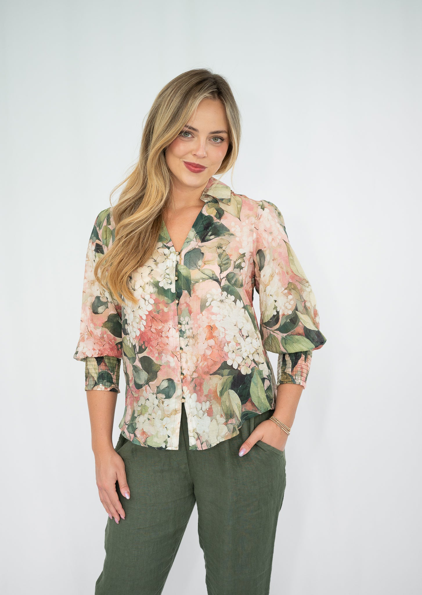Wisteria Blouse Green