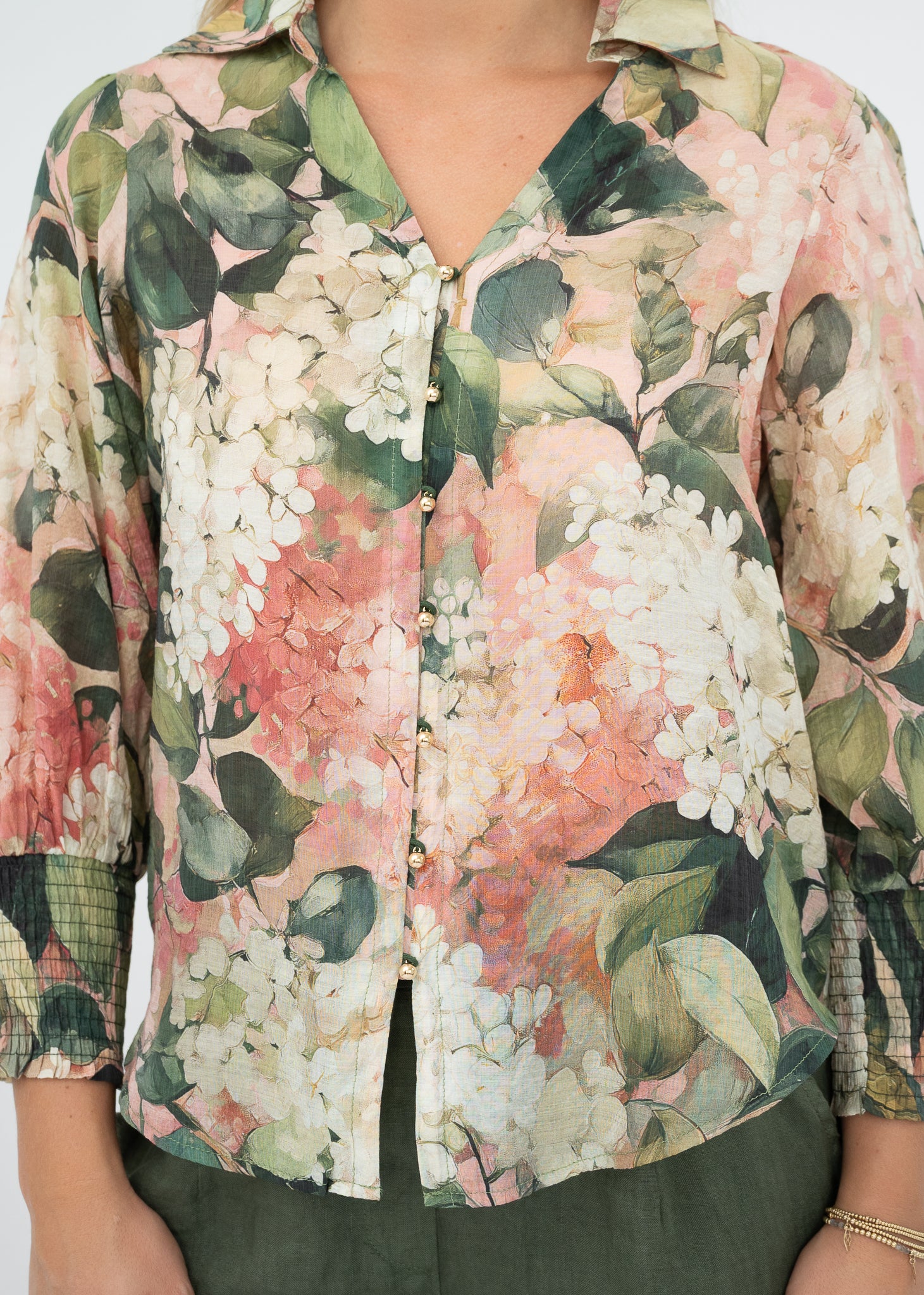Wisteria Blouse Green