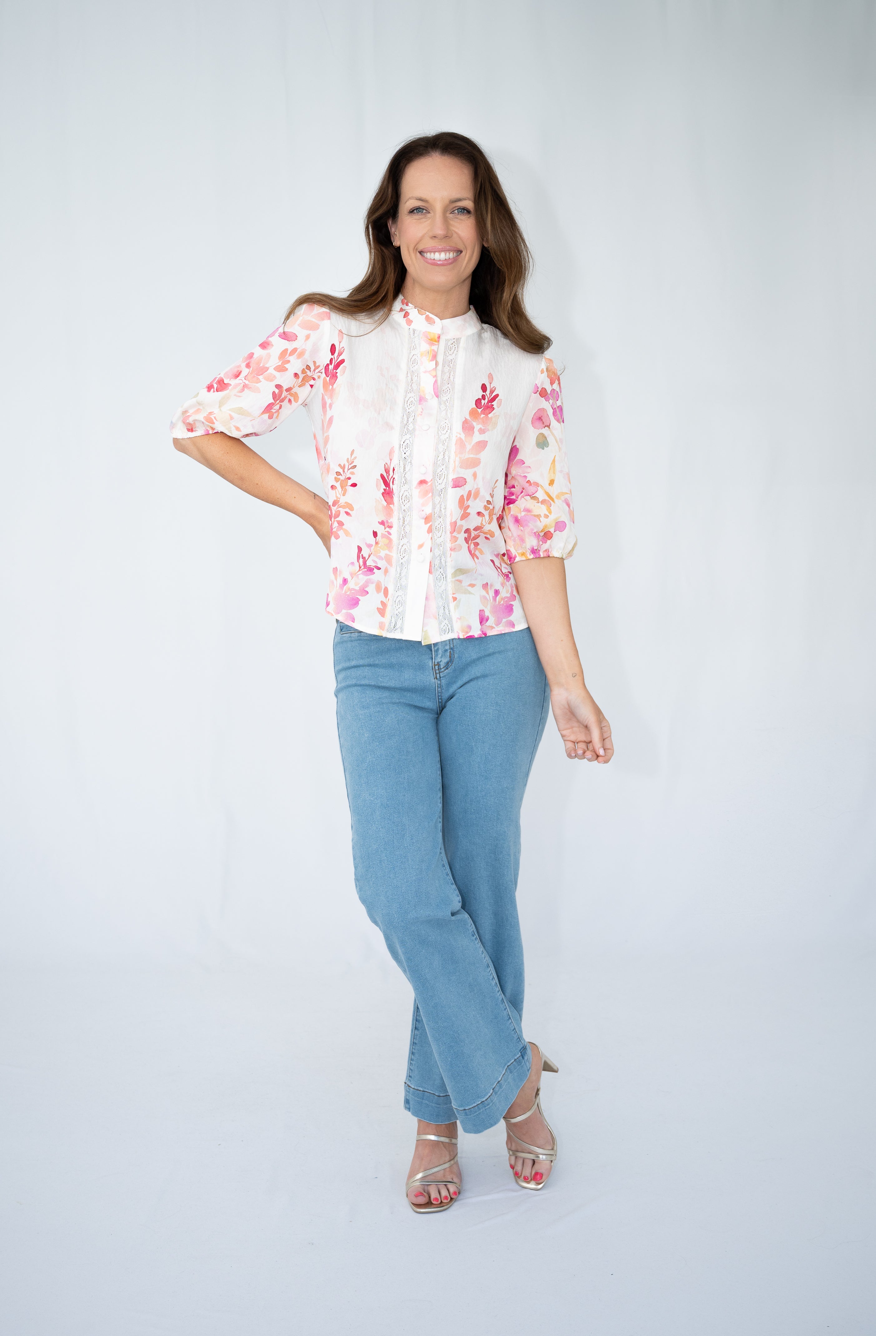 Blossom Border Lace Blouse