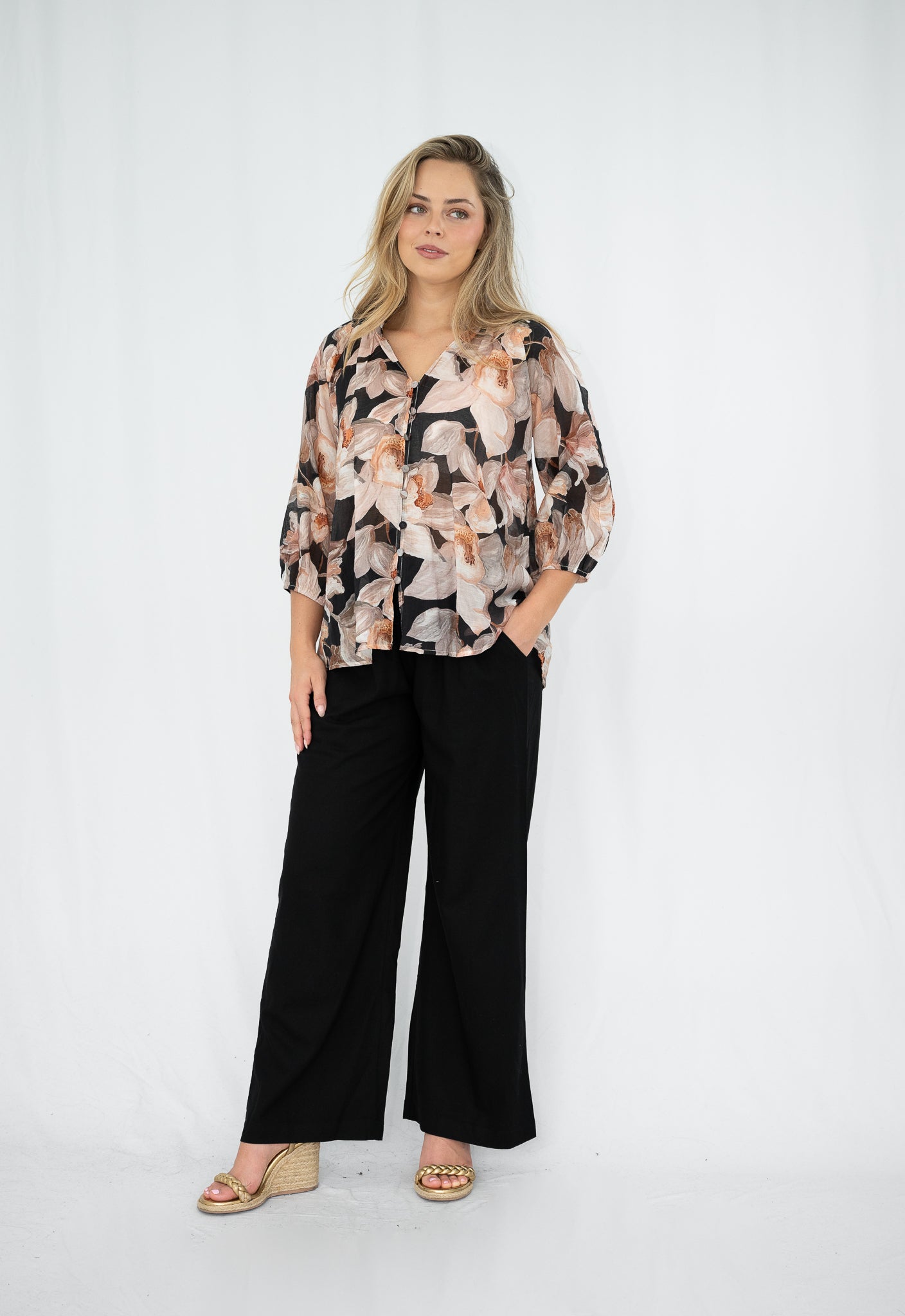 Magnolia Blouse Black