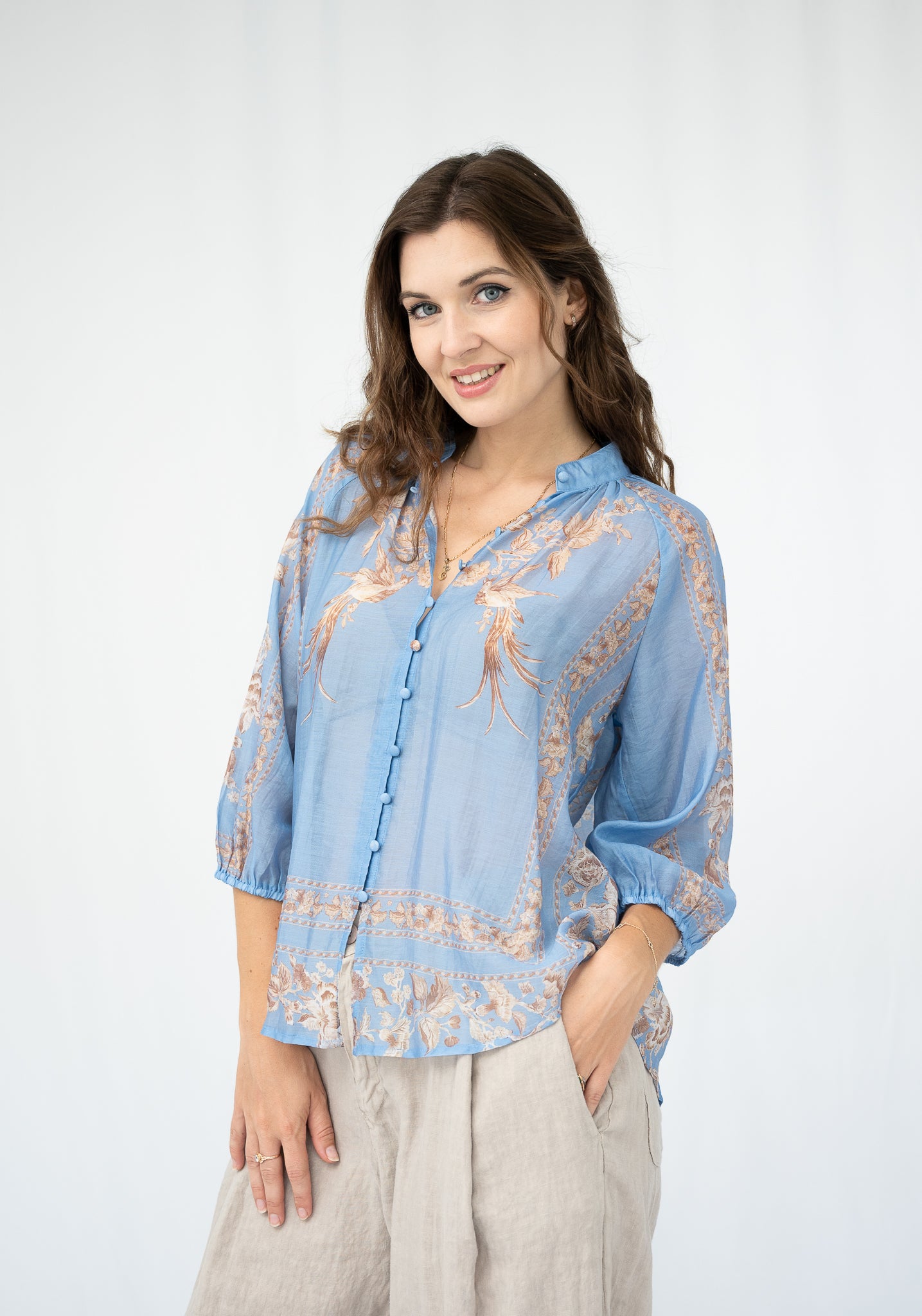 Corrinne Blouse Blue