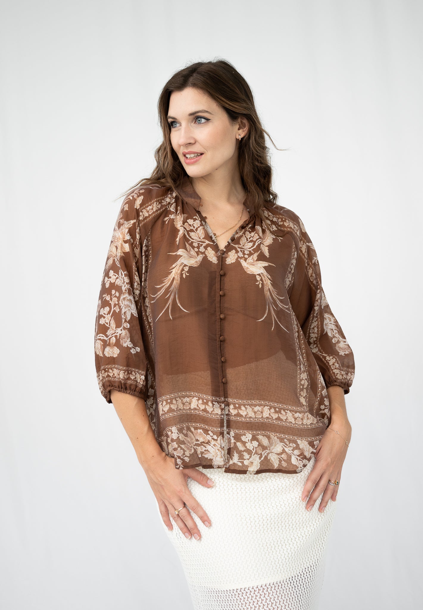 Corrinne Blouse Chocolate