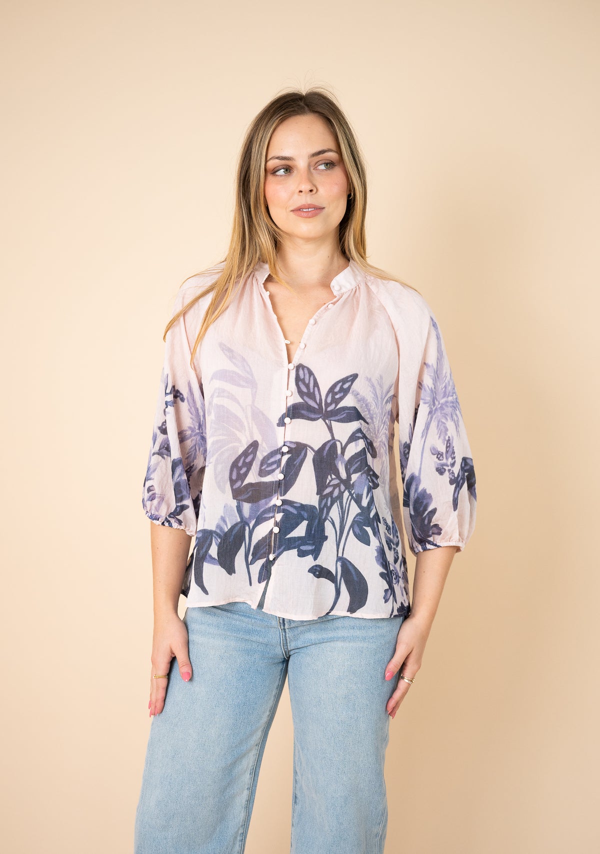 Havana Lyocell Blouse Soft Pink