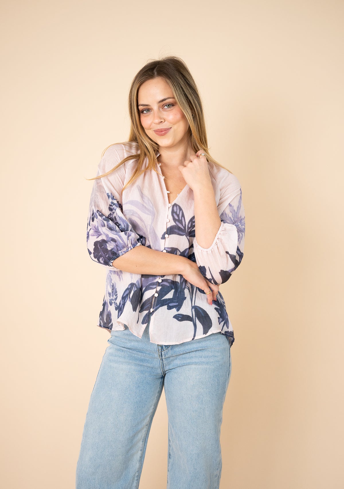 Havana Lyocell Blouse Soft Pink