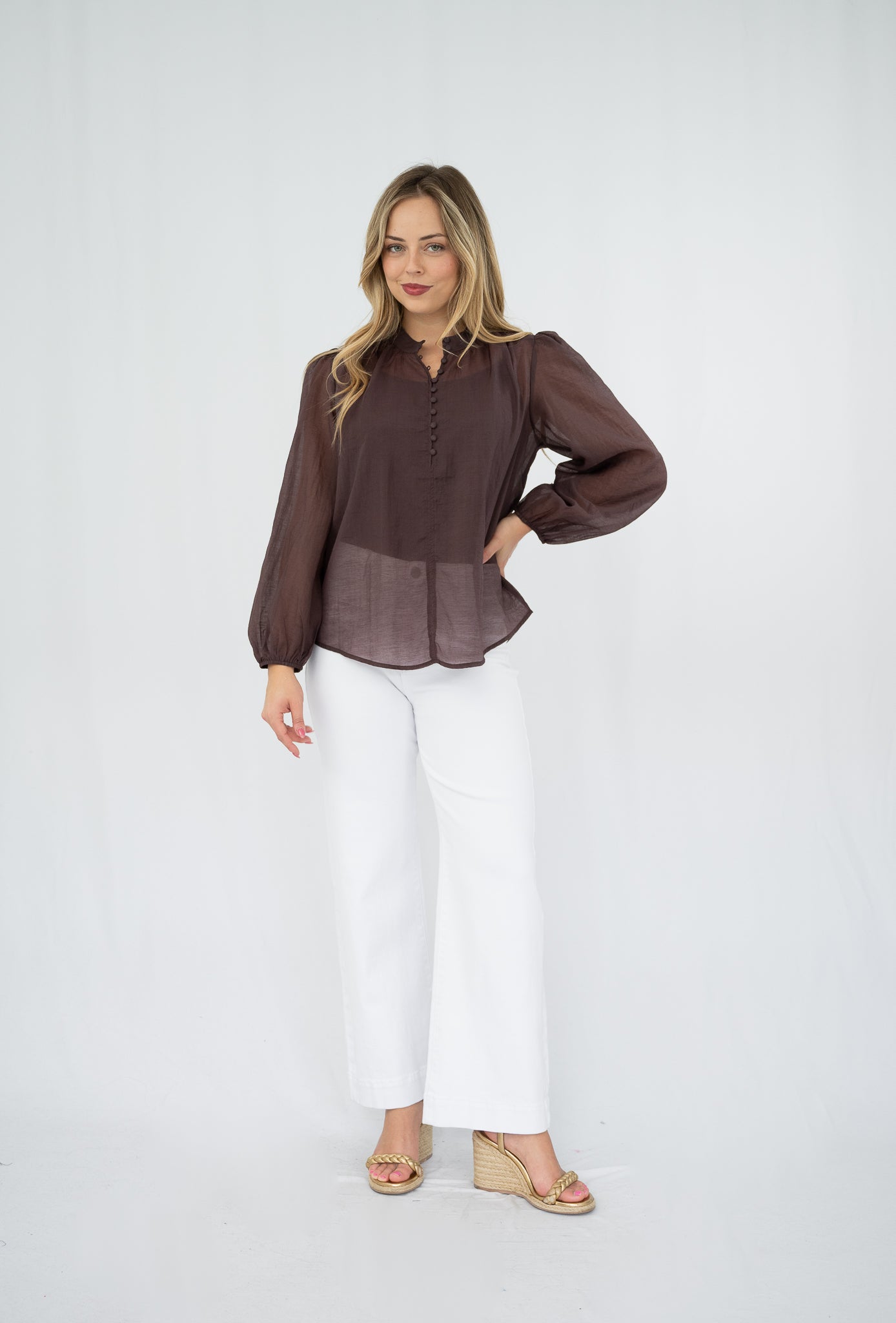 Nevena Blouse Chocolate