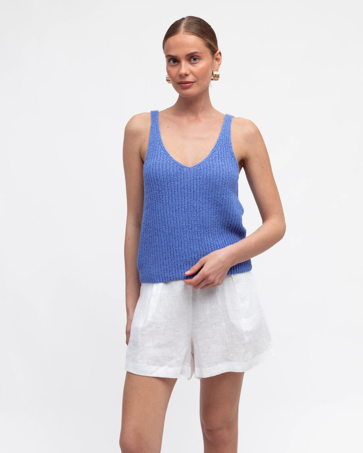 Boucle Blue Tank