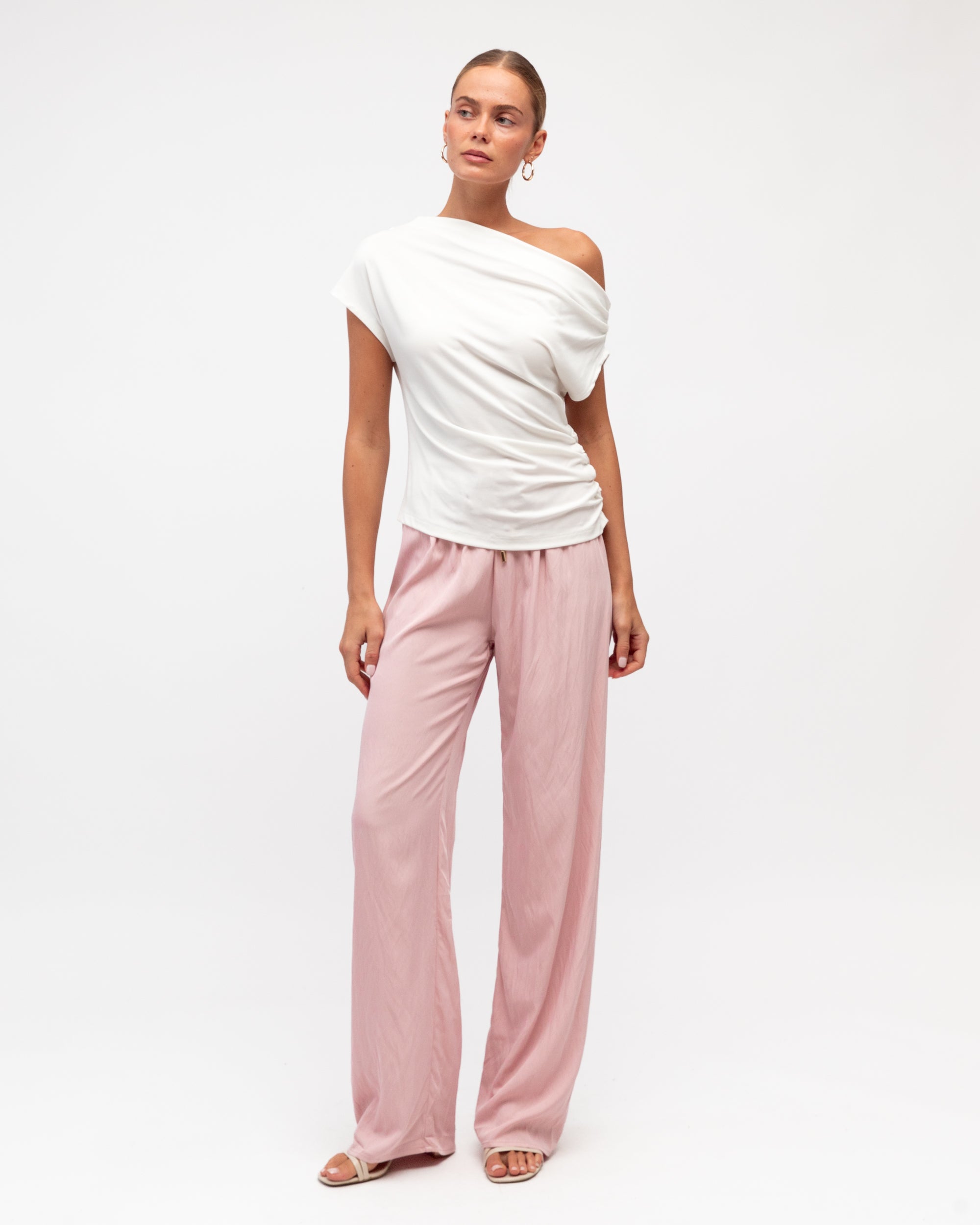 Maleny Drawstring Pant Pink