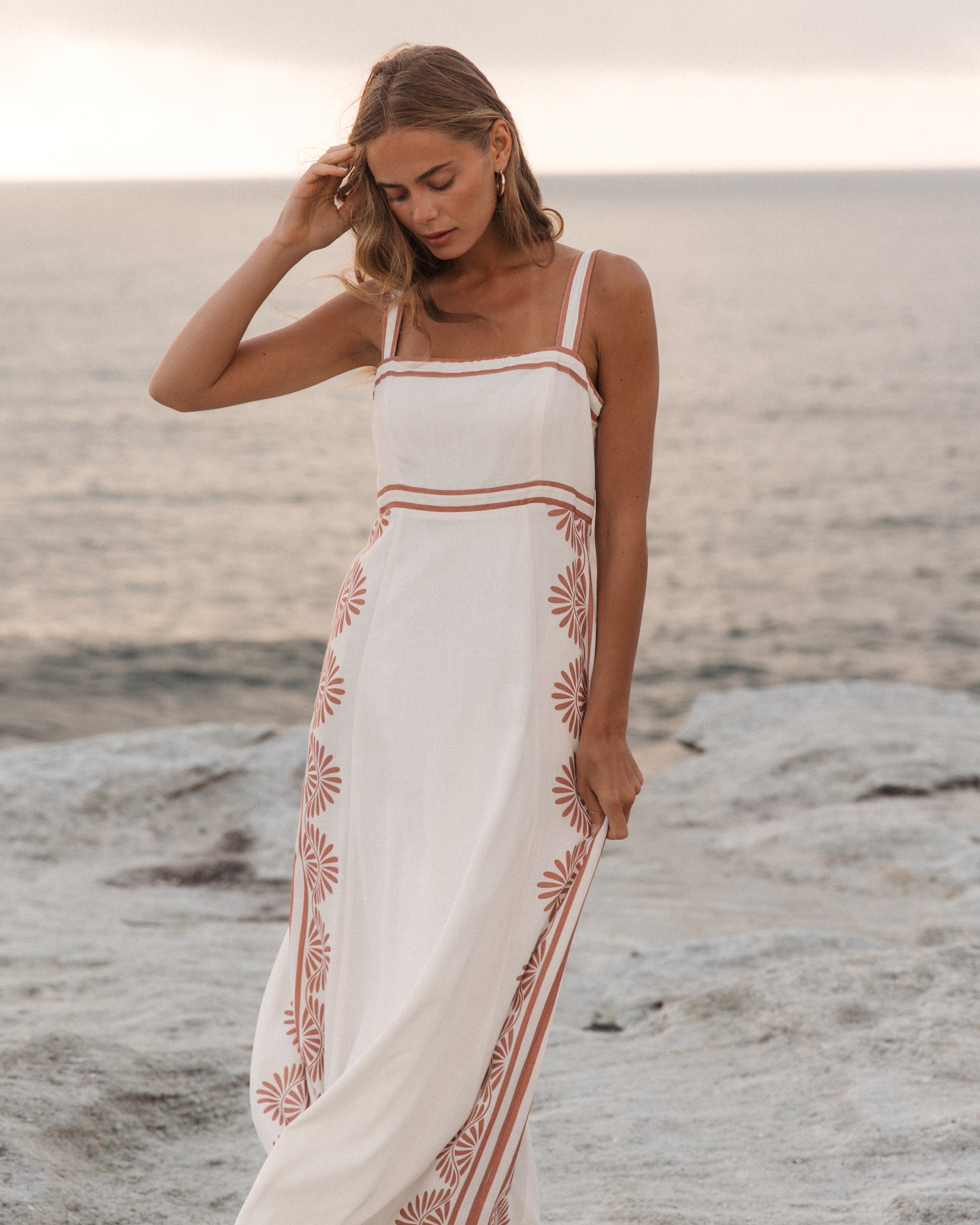 Naiad Line Maxi Dress