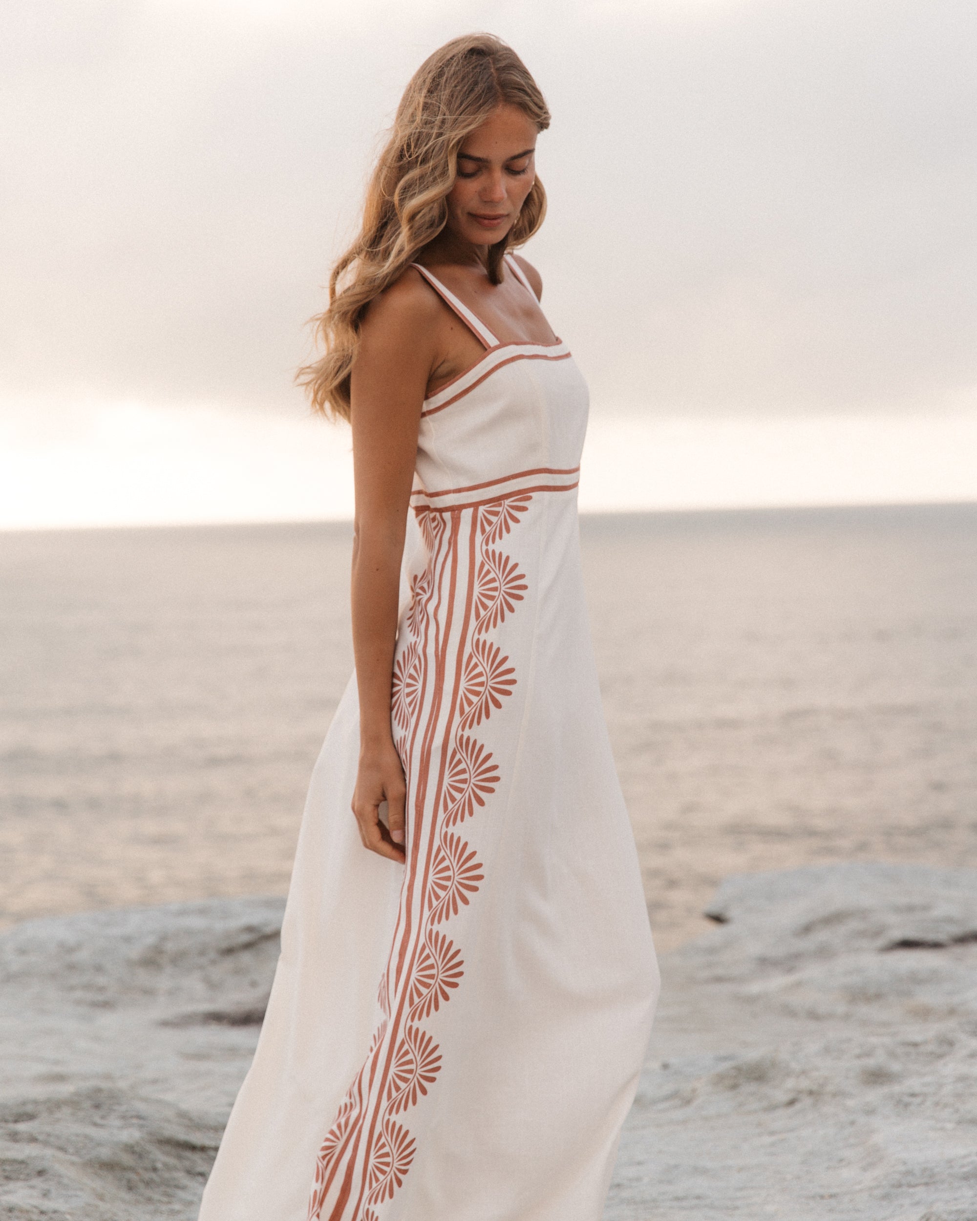 Naiad Line Maxi Dress