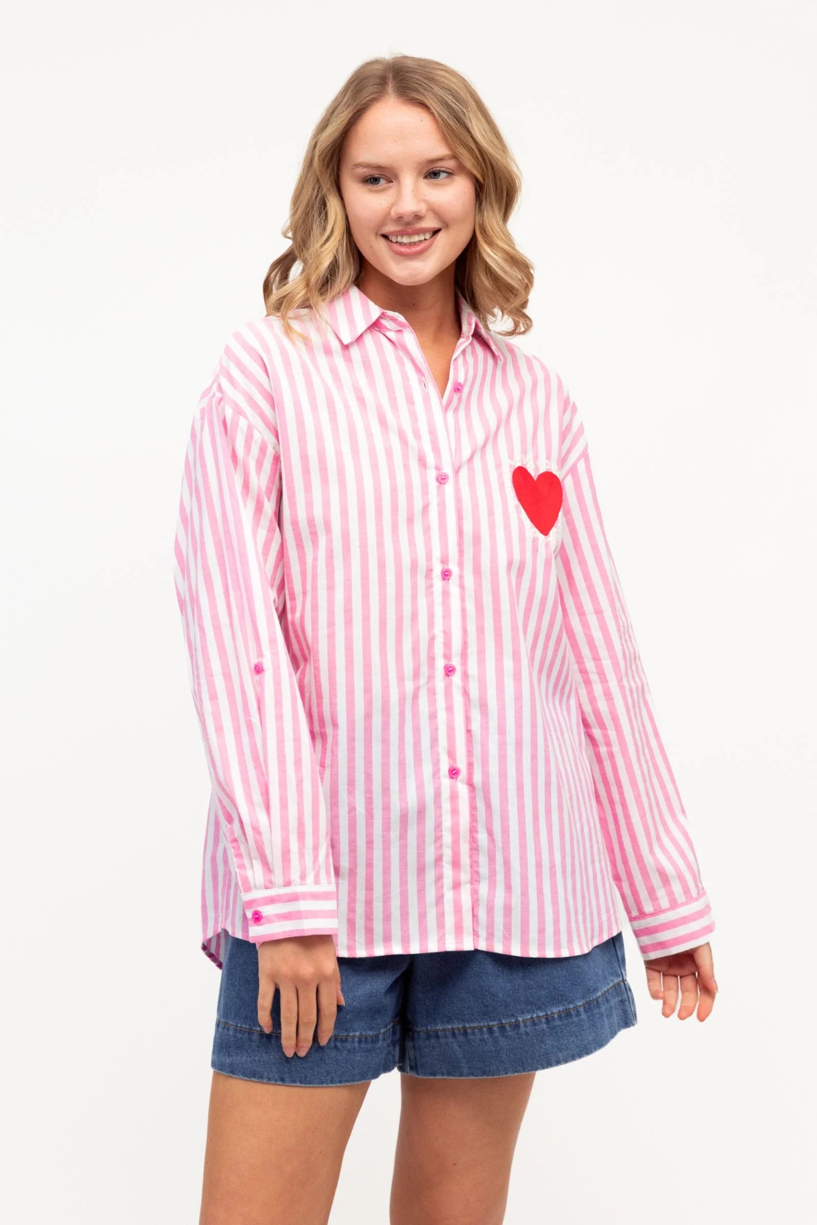 Eloise Heart Embroidered Shirt