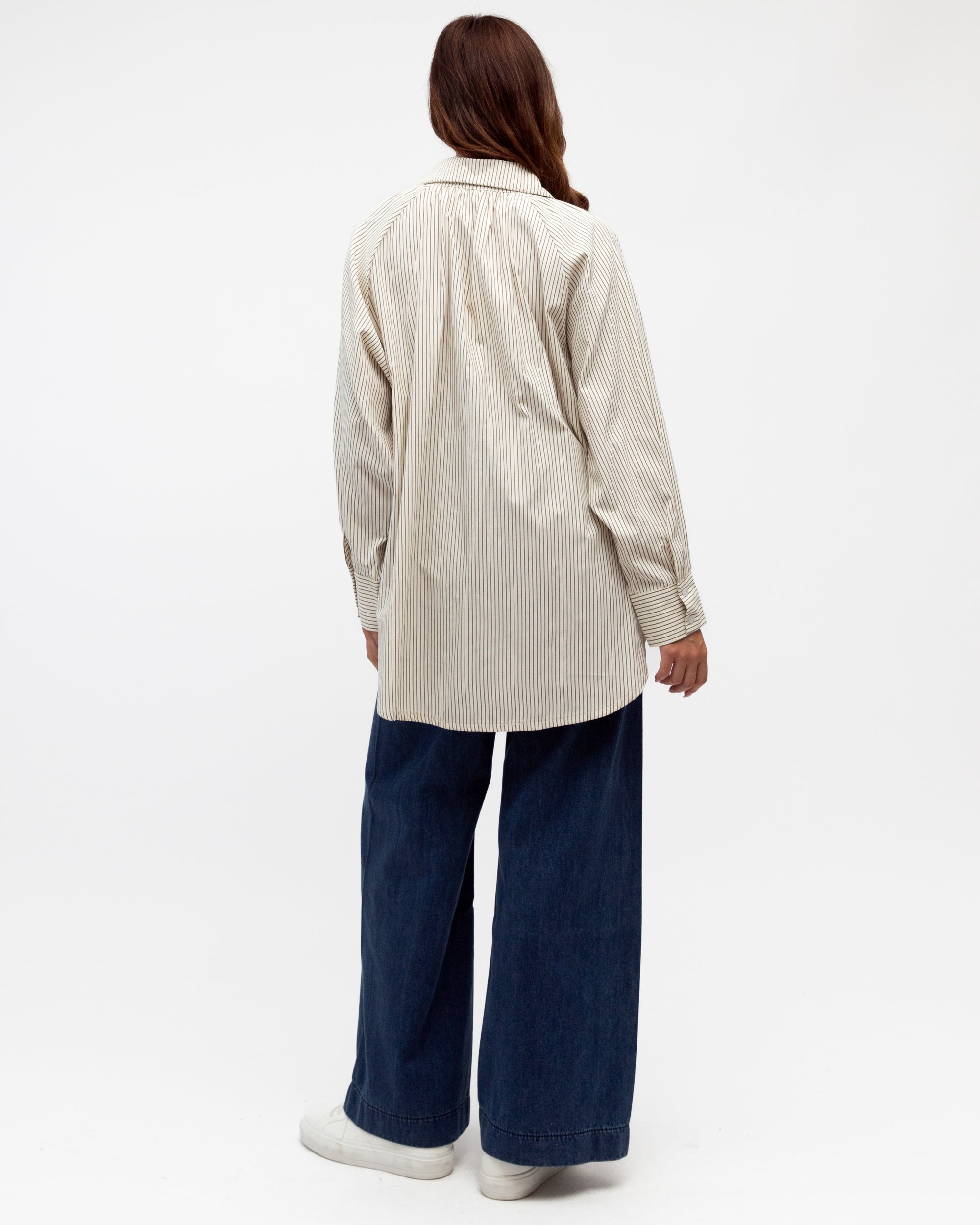 Coastal Stripe Shirt Beige