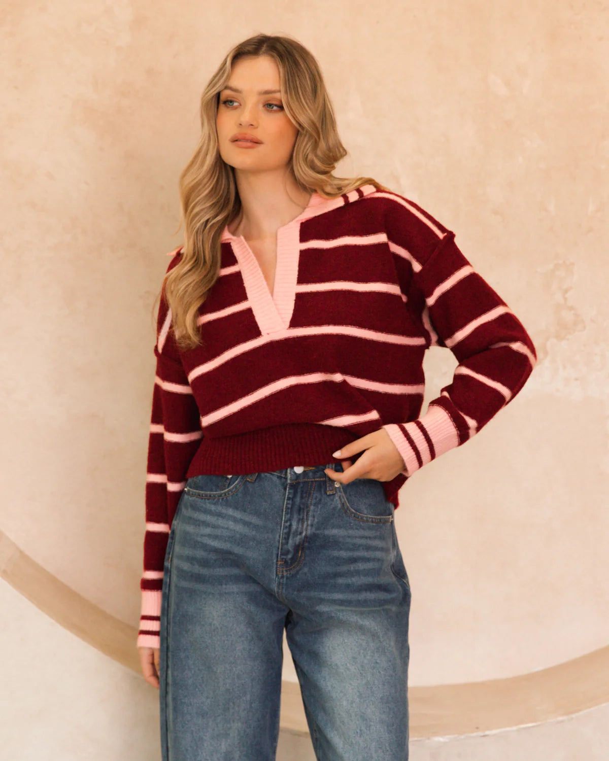 Nautical Breeze Knit Top