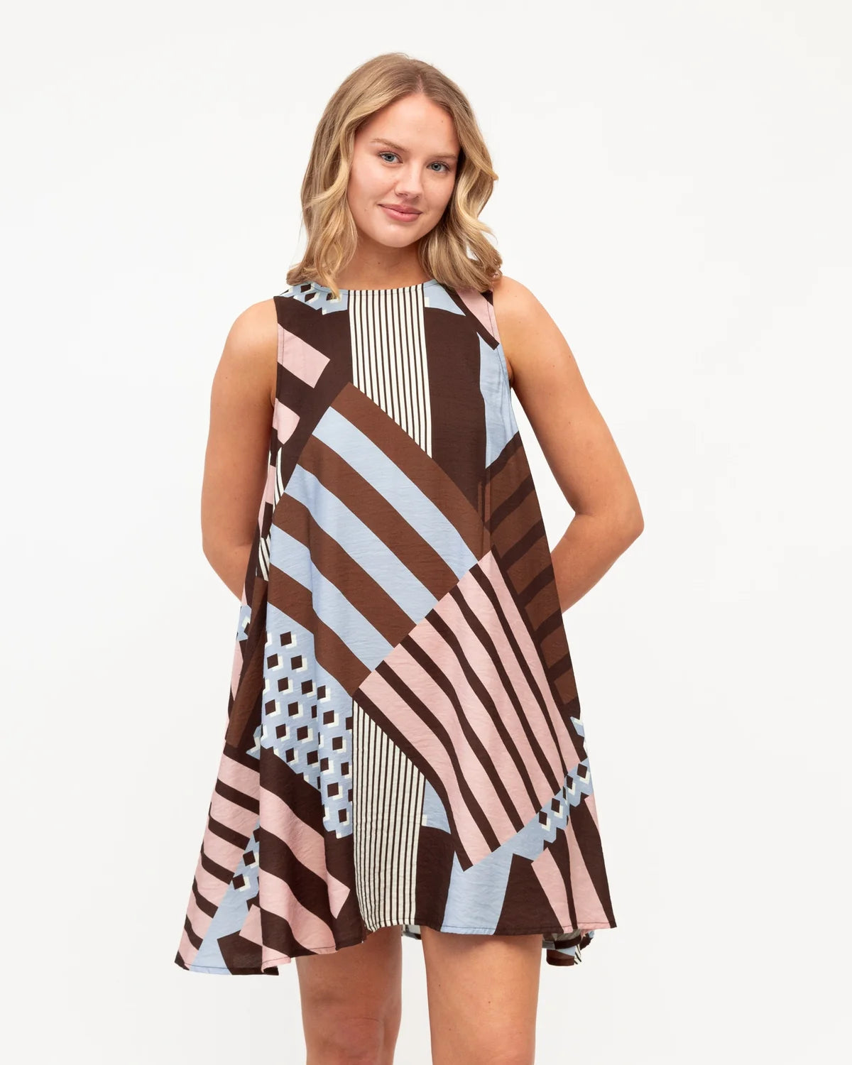 Milan Patchwork Mini Dress