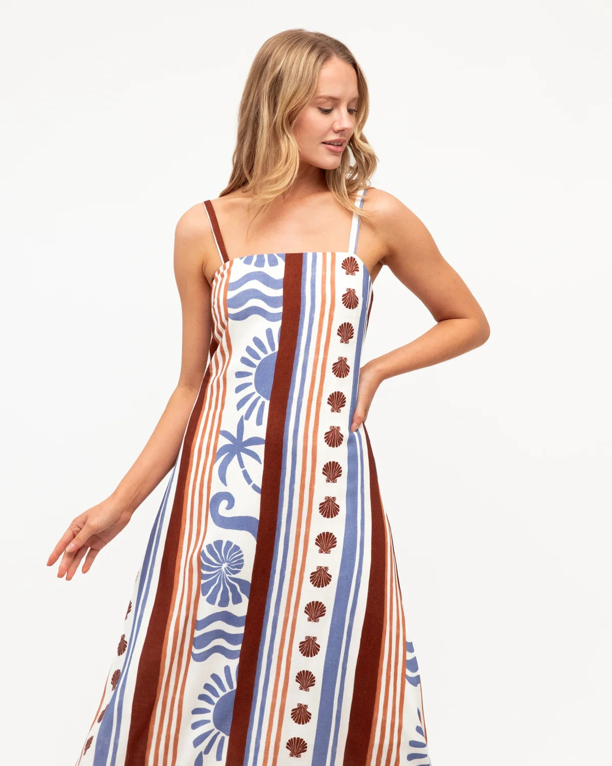 Mediterranean Sea Maxi Dress