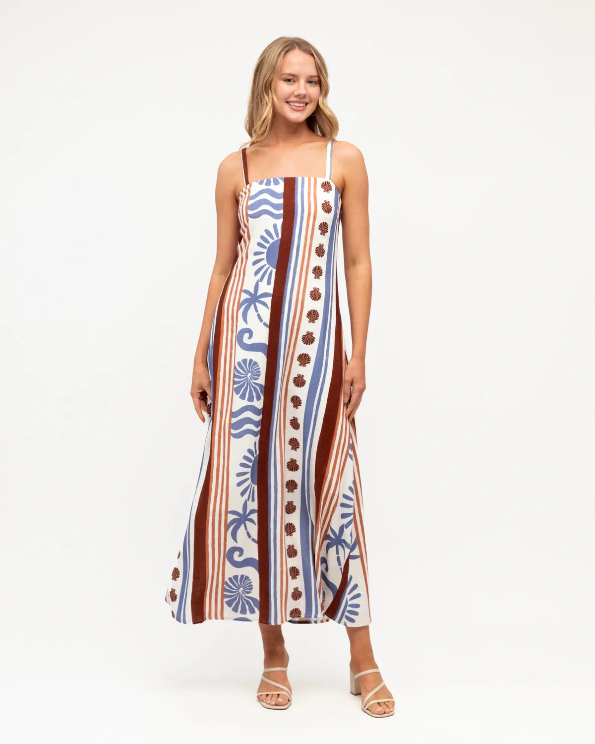 Mediterranean Sea Maxi Dress