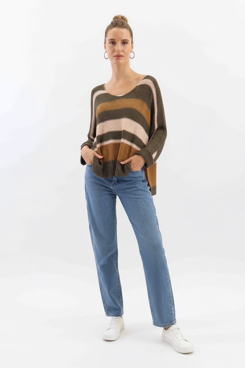 Emma Side-Split Knit Chocolate