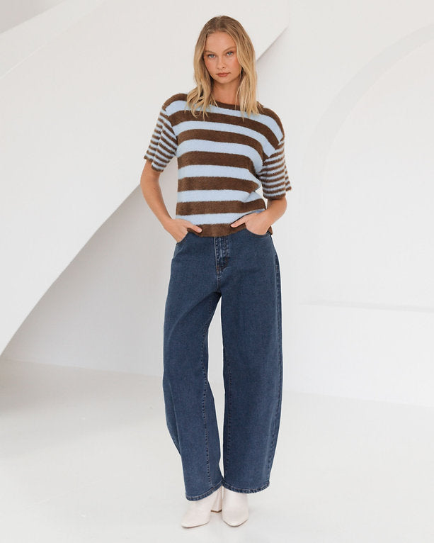 Vanessa Stripe Knit Tee