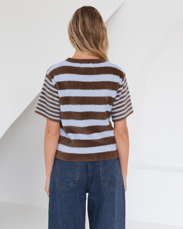 Vanessa Stripe Knit Tee