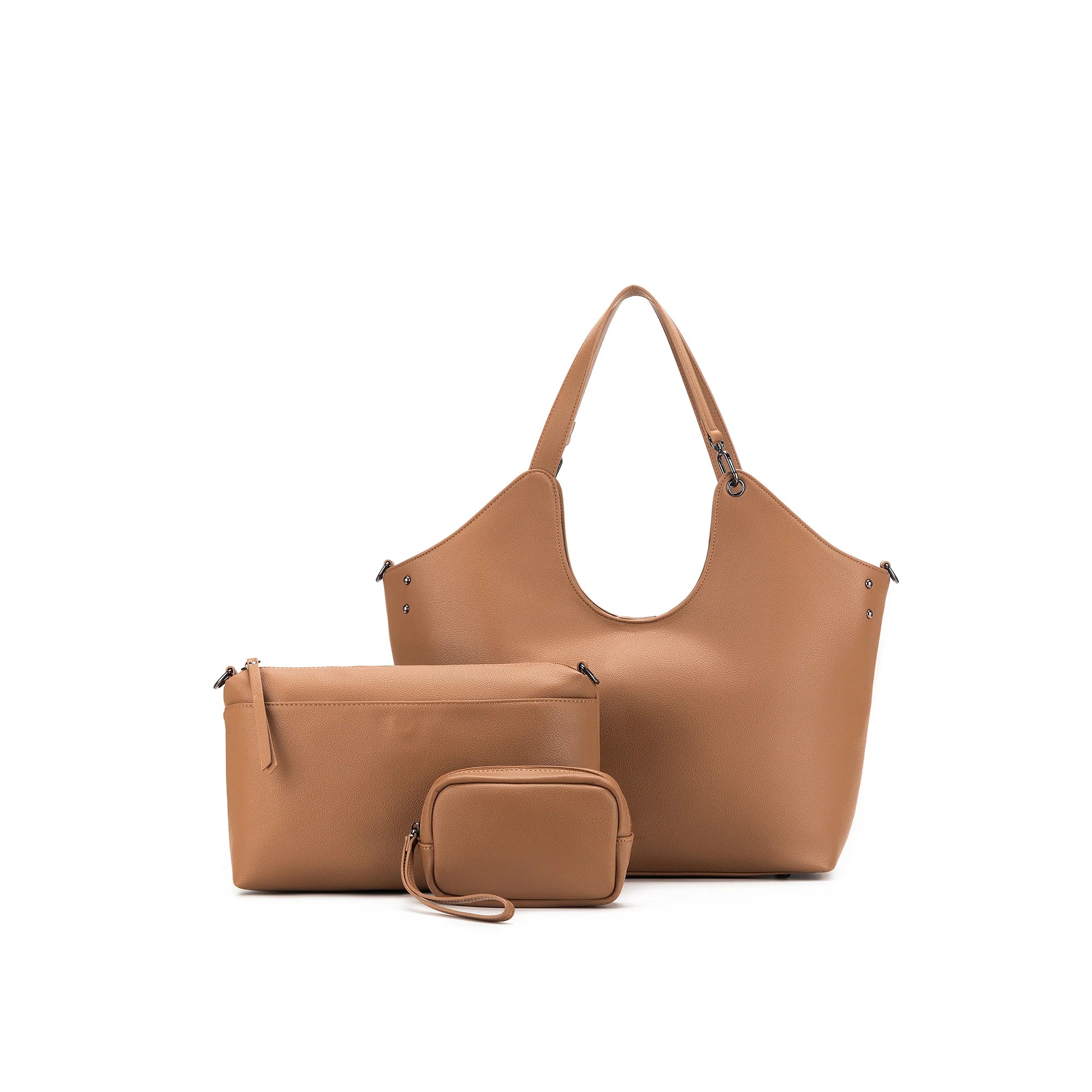 Rebecca 3 Piece Handbag Mocha