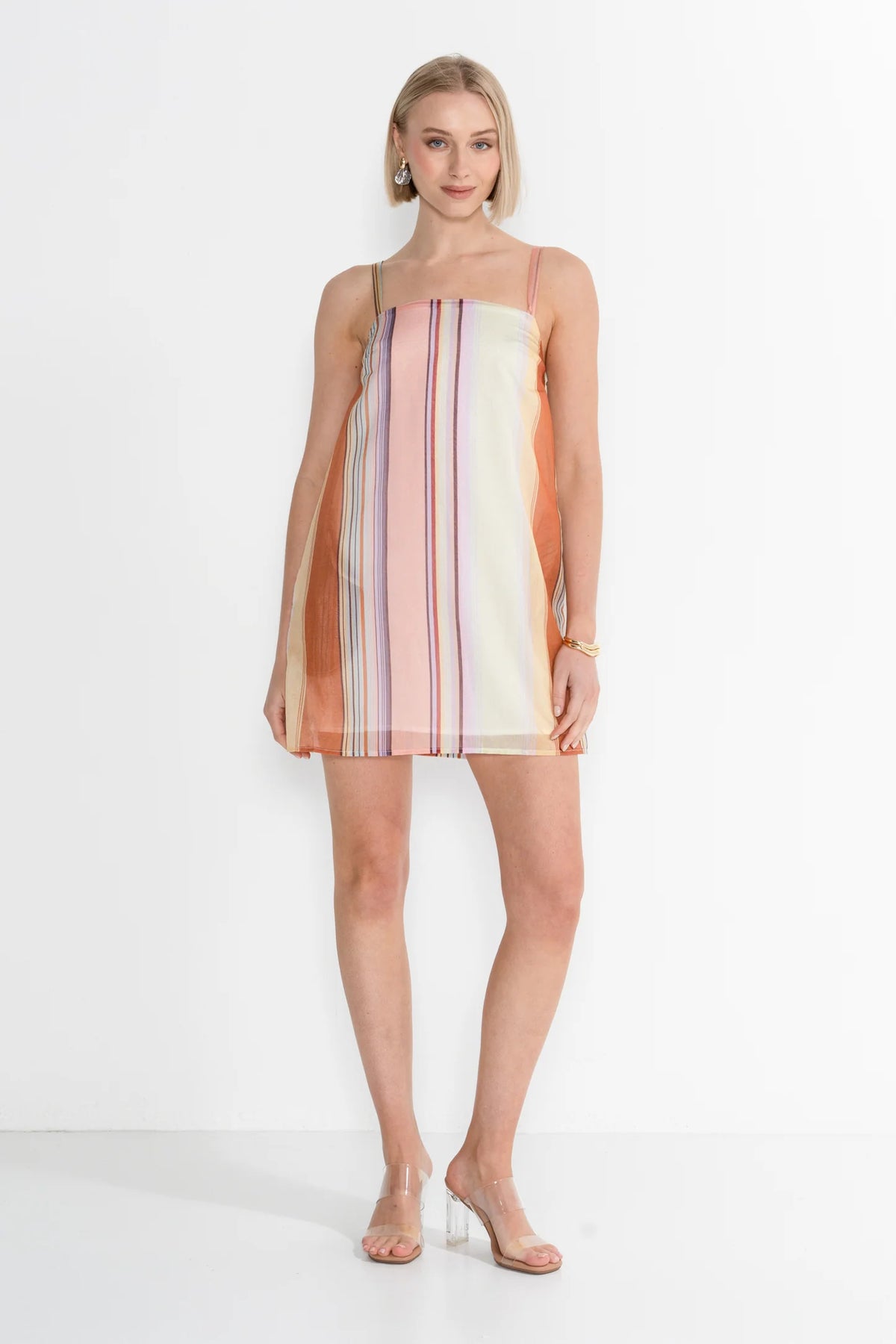 Sorbet Stripe Mini Dress