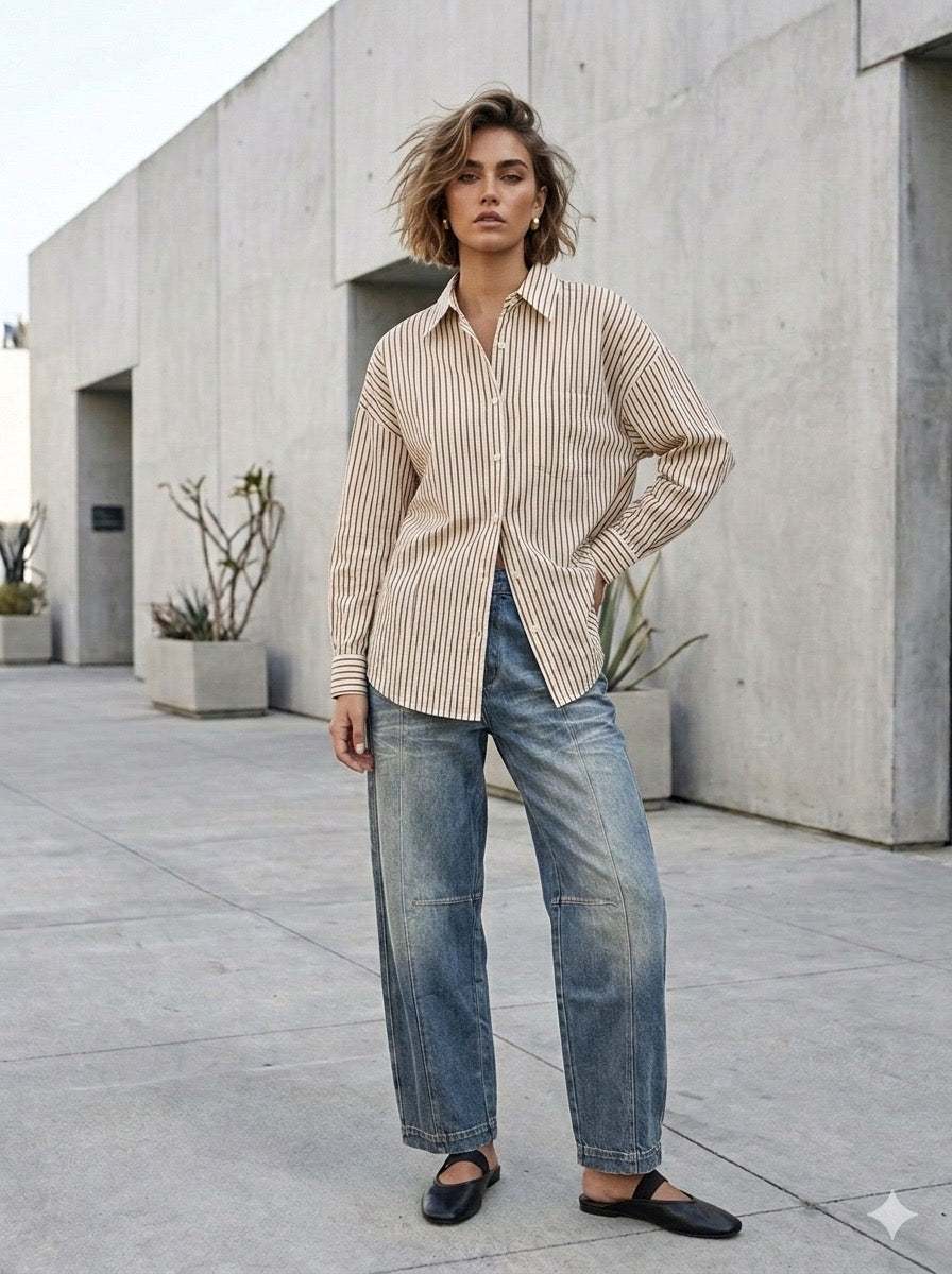 Seaside Serenity Oversized Shirt