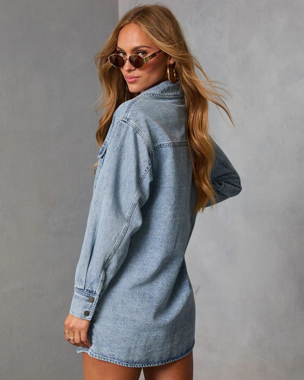 Bobbi Denim Shirt Dress