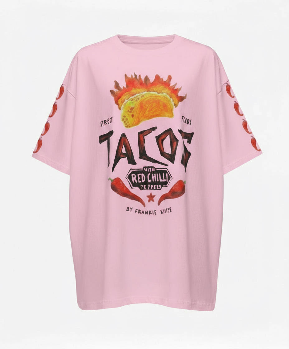 Taco's By Frankie Tee Pink