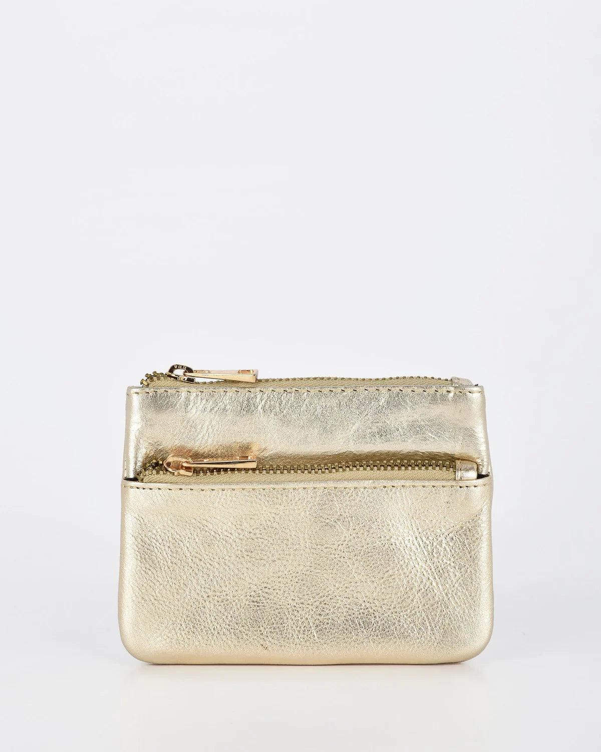Comet Metallic Leather Card & Coin Purse