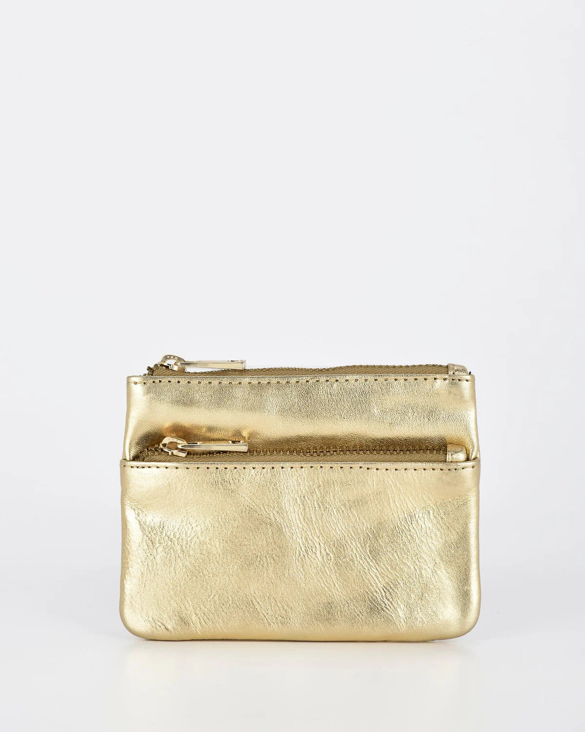 Comet Metallic Leather Card & Coin Purse