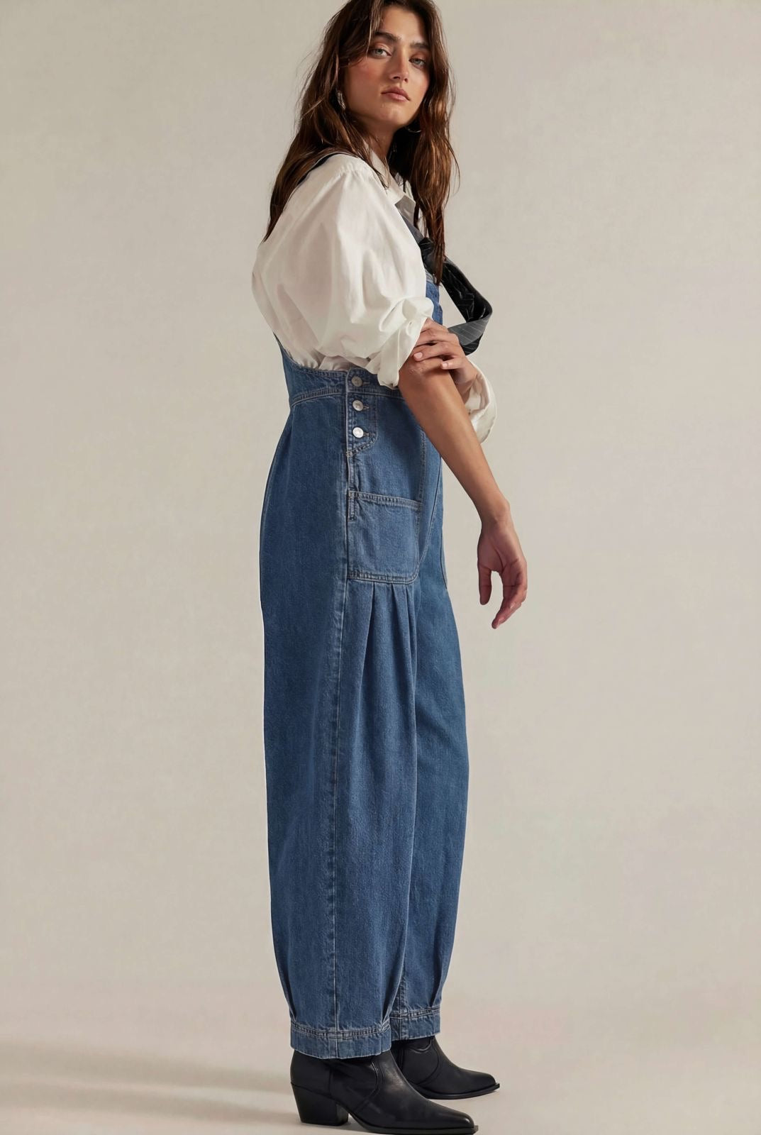 Zena Blue Denim Overalls