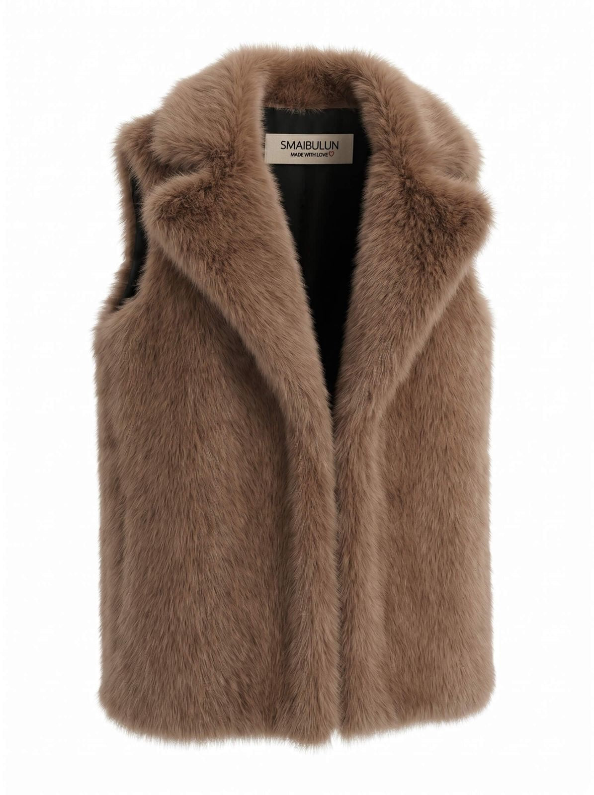 Chantell Faux Fur Vest Mocha