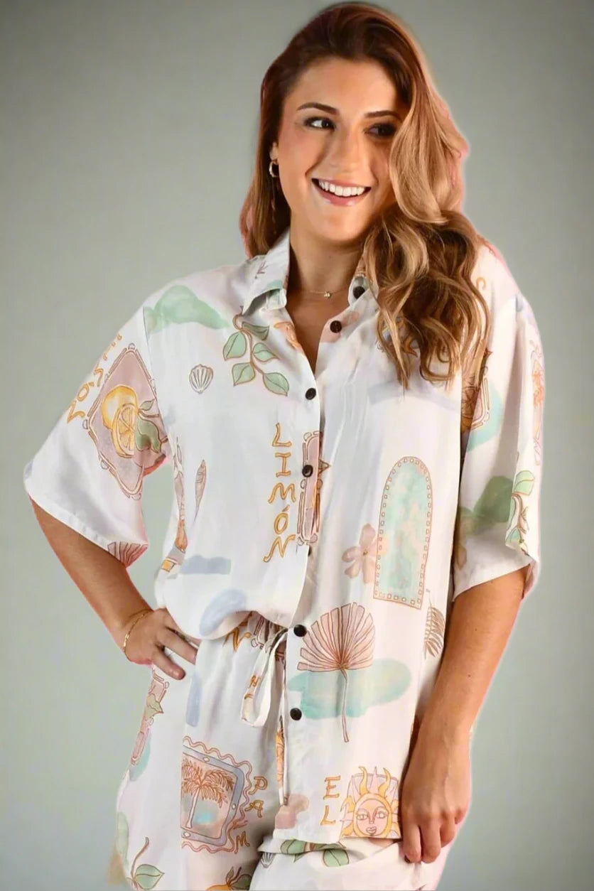 Yacht Shirt - Zesty Postcard