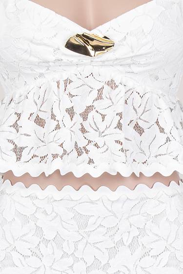 Cindy Lace 2 Piece Skirt Set
