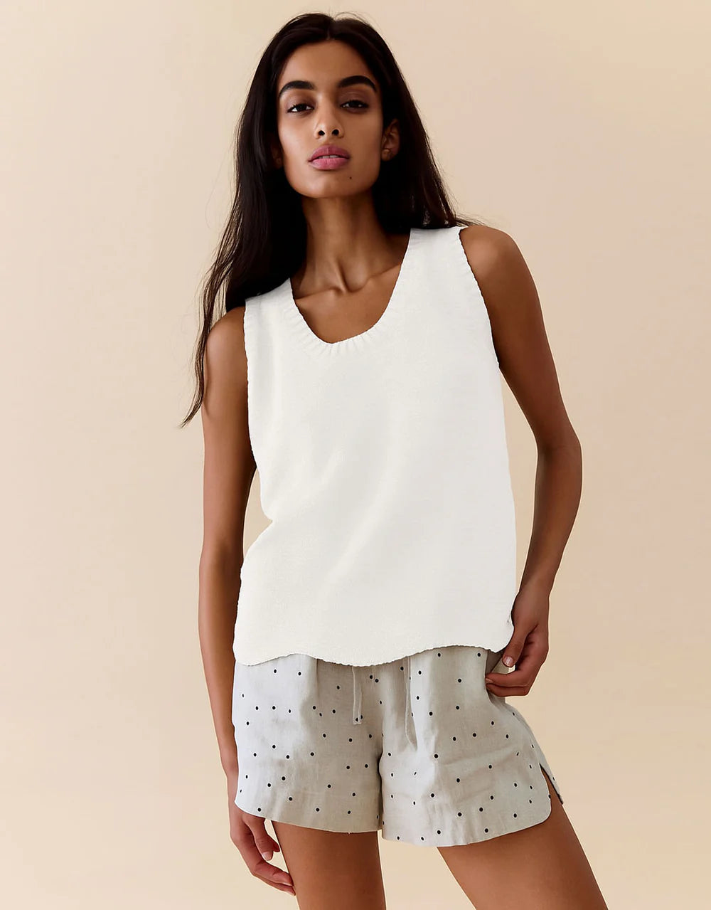 Scallop Hem Spring Tank