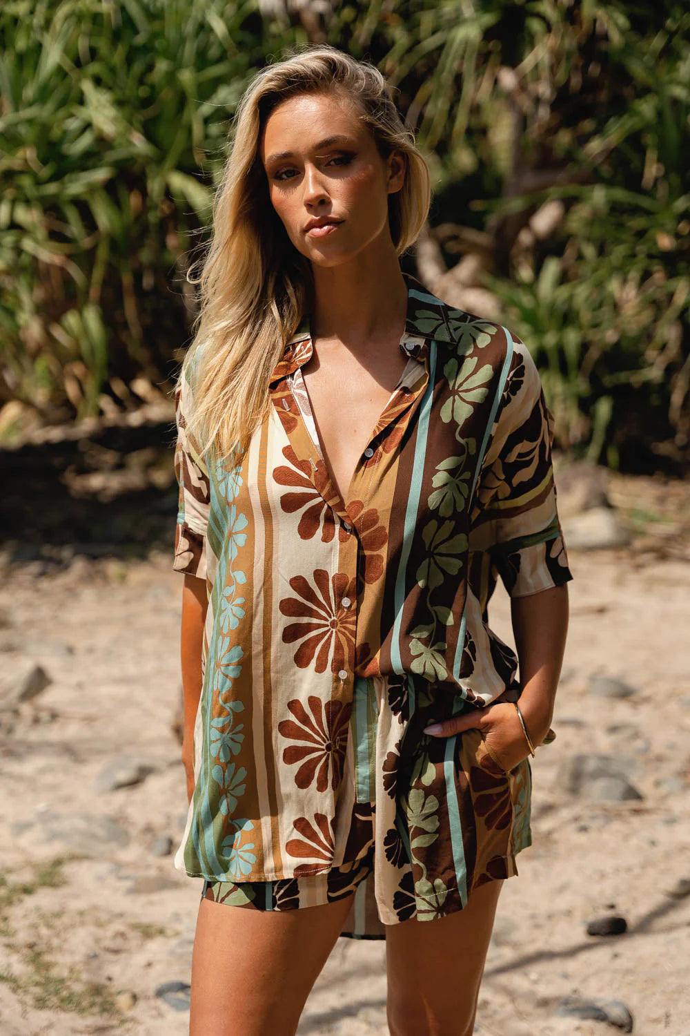 Cacao Mist Flora Shorts