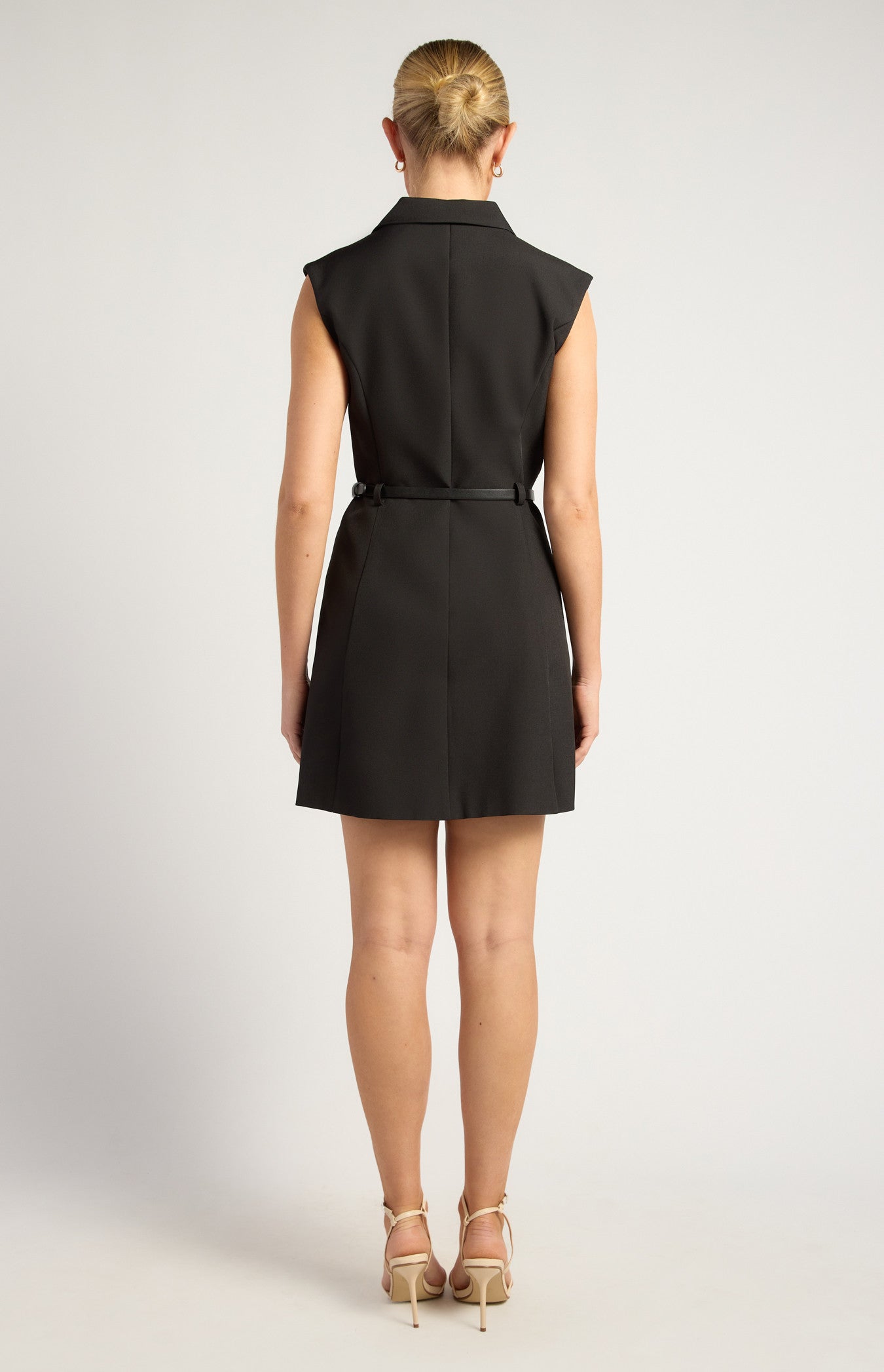 Anneka Cap Sleeve Dress Black