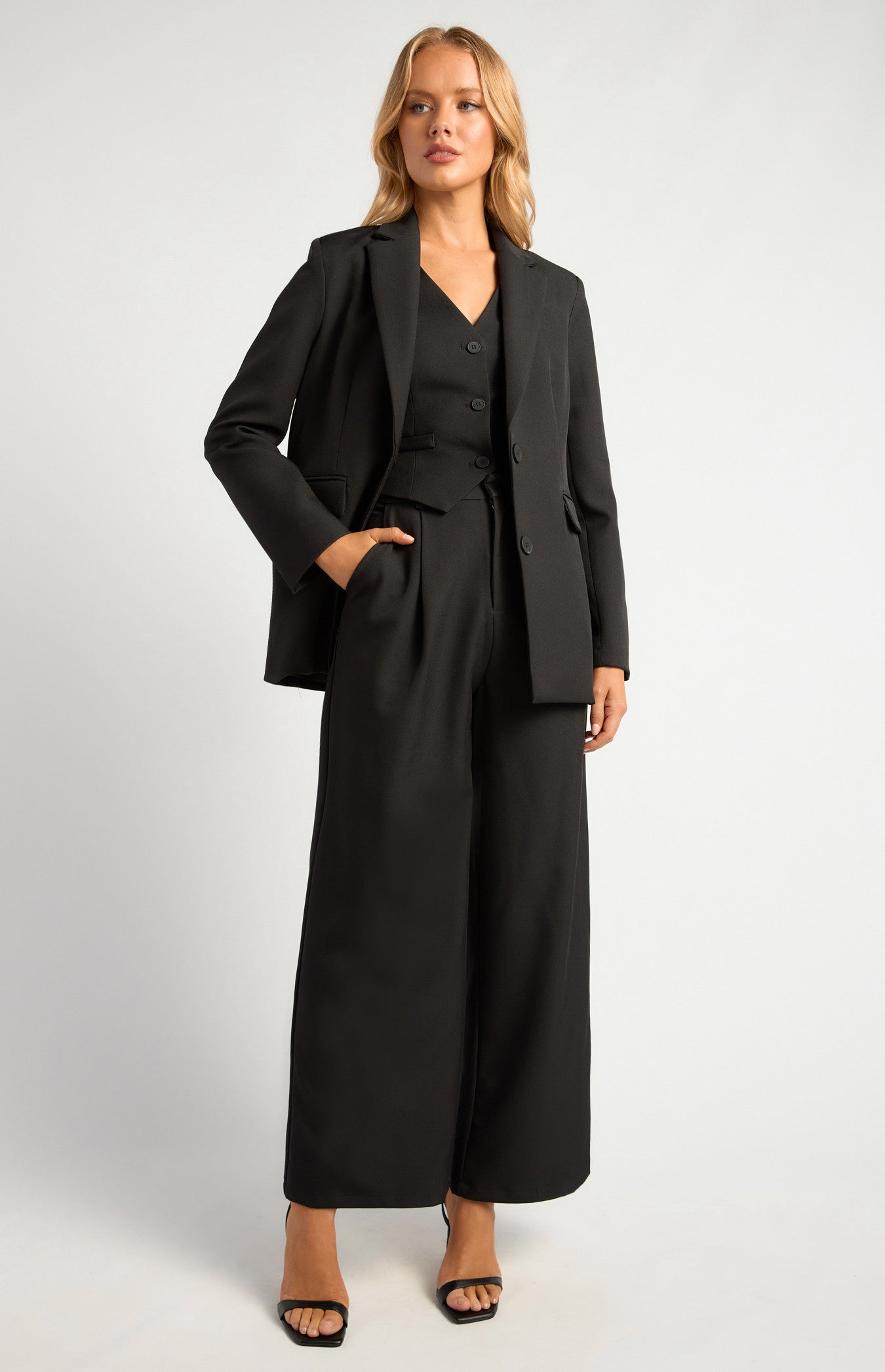Jacqui Oversized Blazer Black