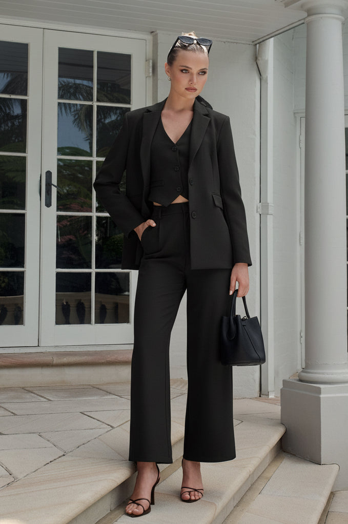 Jacqui Oversized Blazer Black