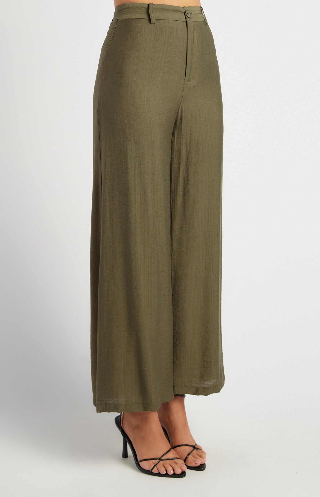 Textured Olive Pant