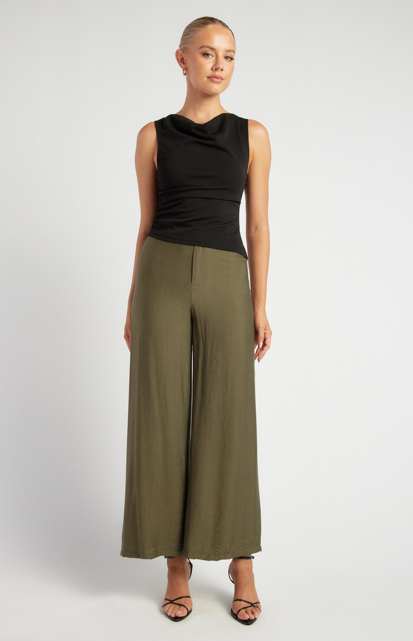 Textured Olive Pant