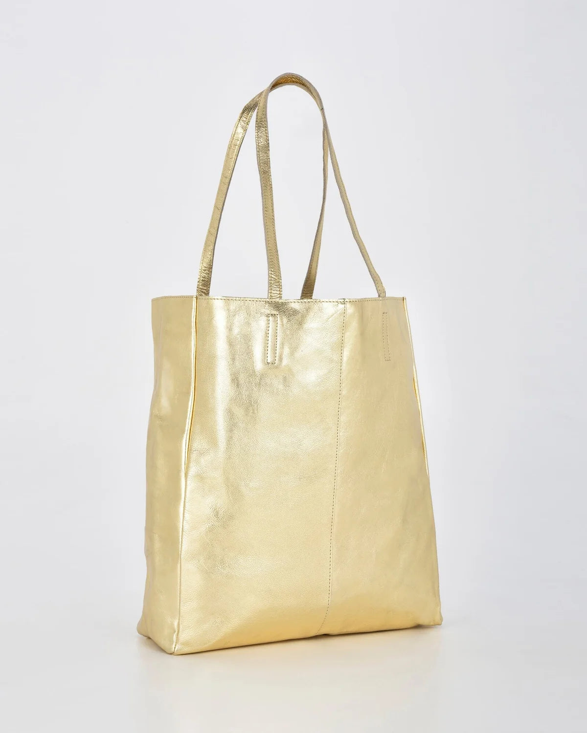 Venus Leather Metallic Hobo - Gold