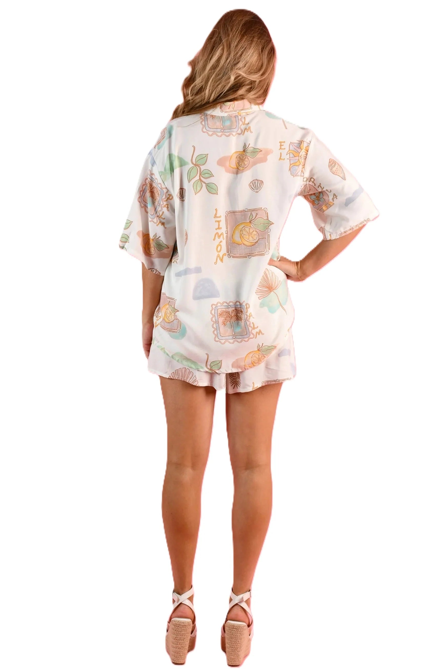 Yacht Shorts - Zesty Postcard