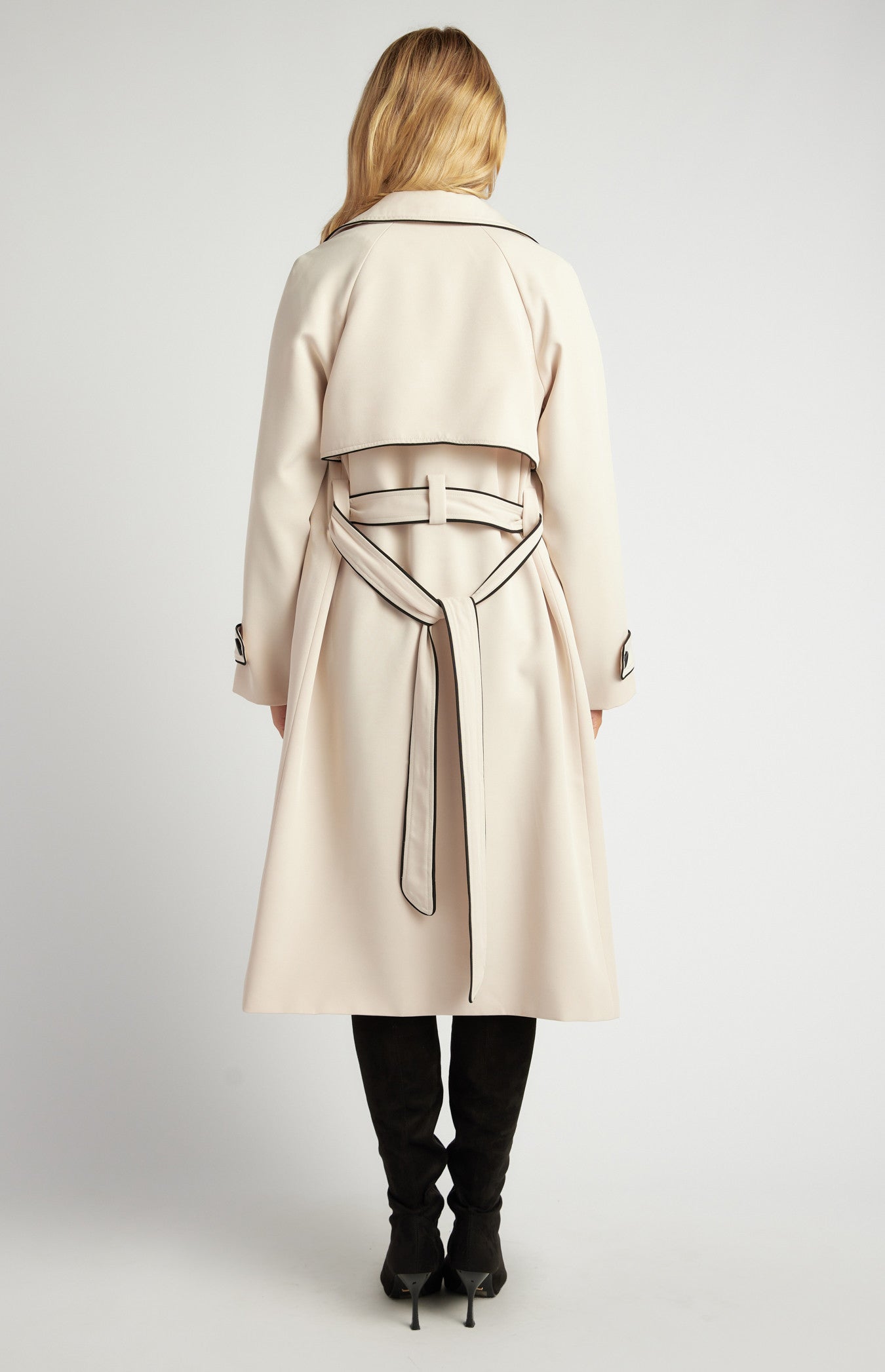 Byron Longline Trench Coat Beige