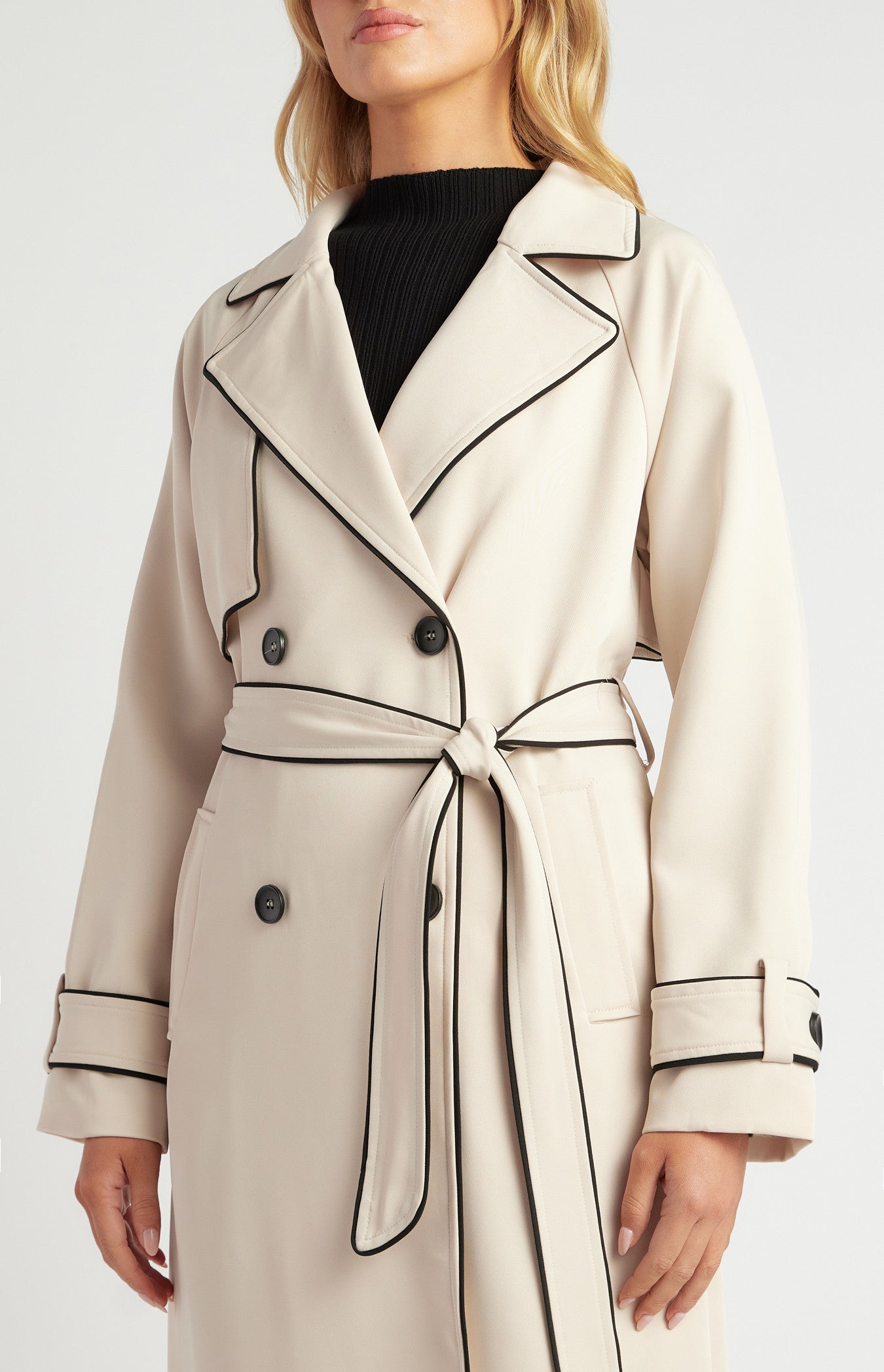 Byron Longline Trench Coat Beige