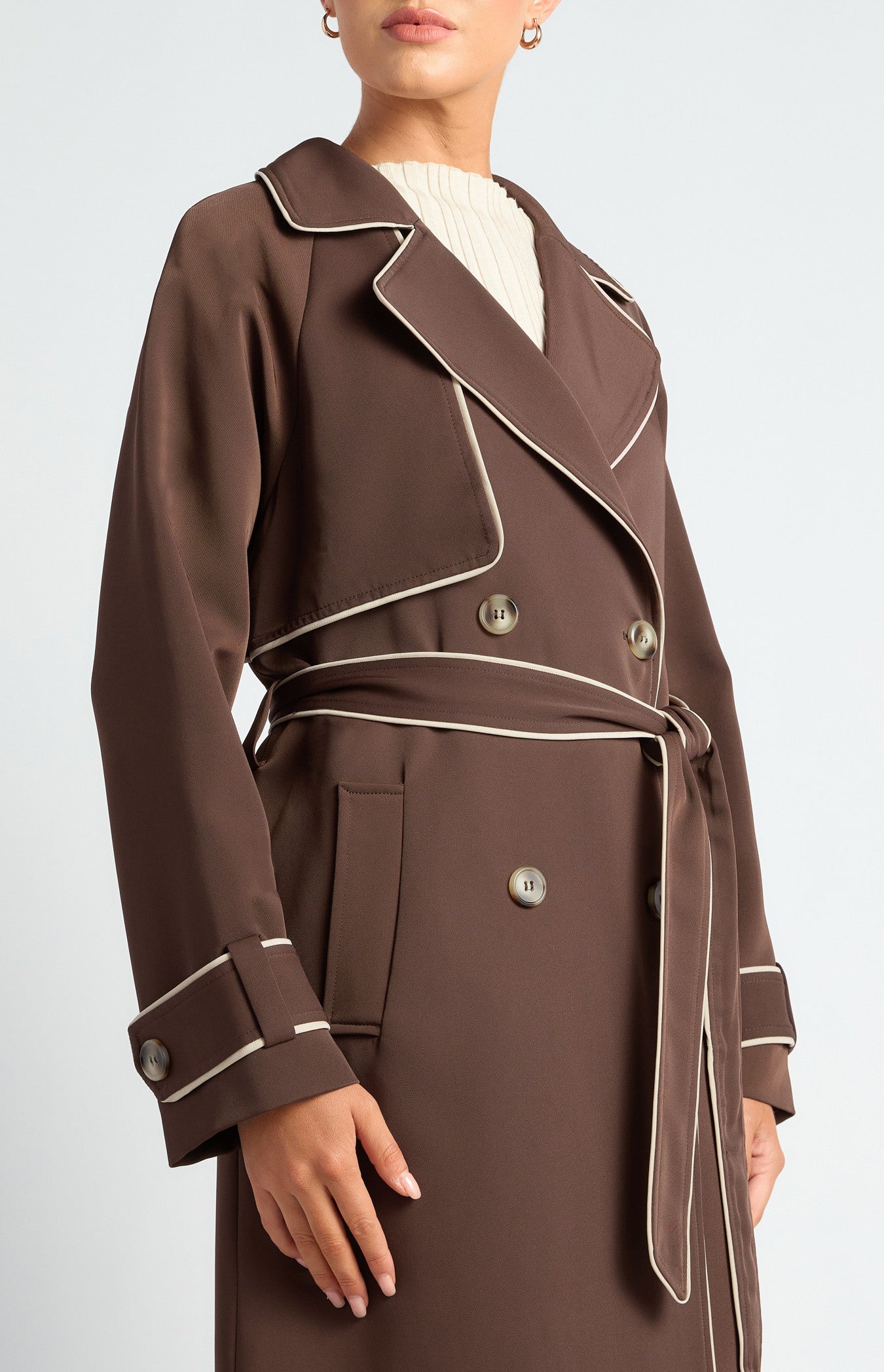 Byron Longline Trench Coat Expresso