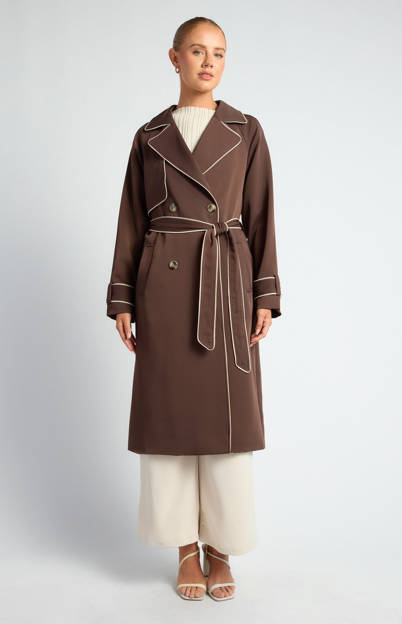 Byron Longline Trench Coat Expresso