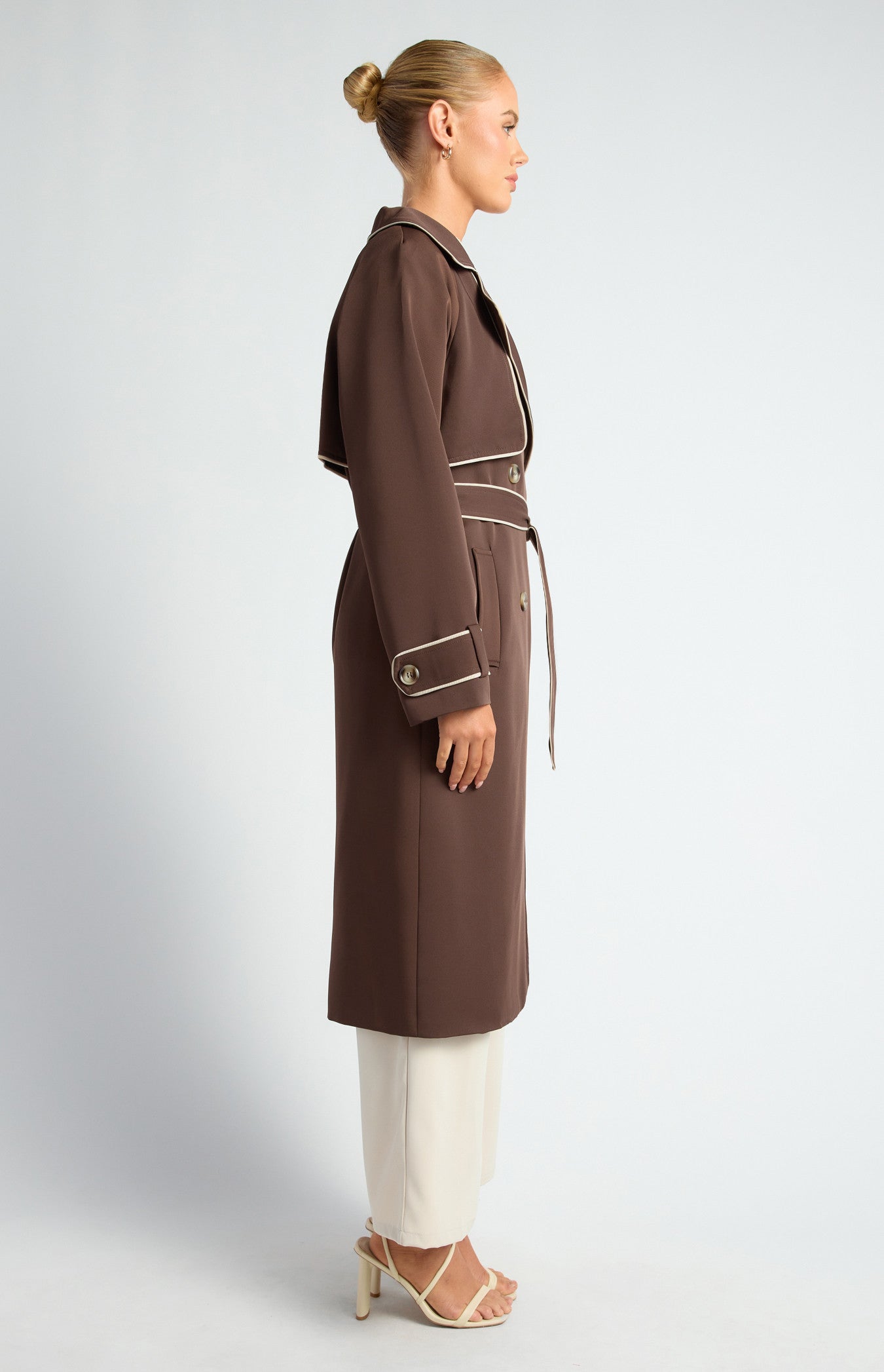 Byron Longline Trench Coat Expresso