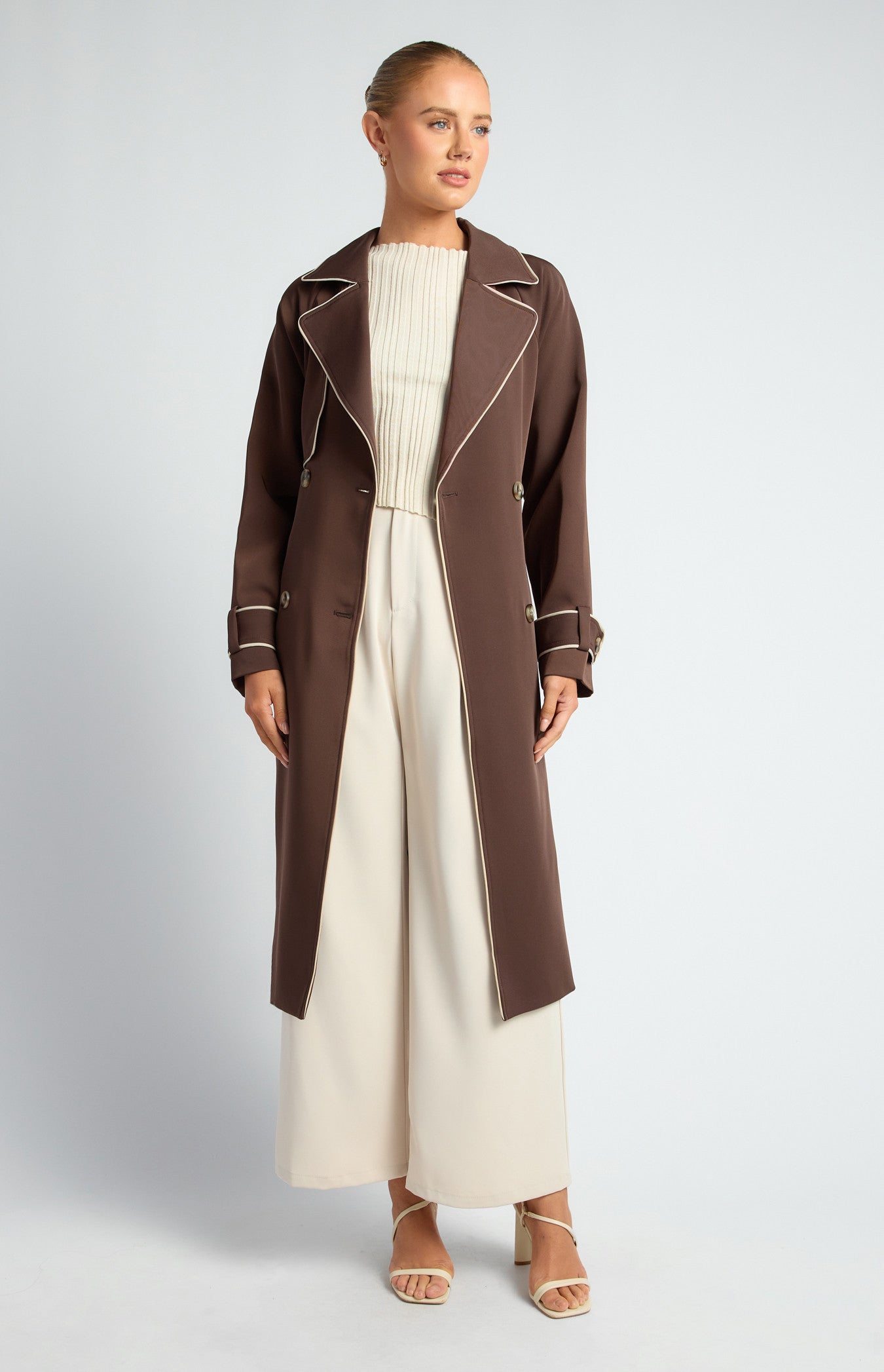 Byron Longline Trench Coat Expresso