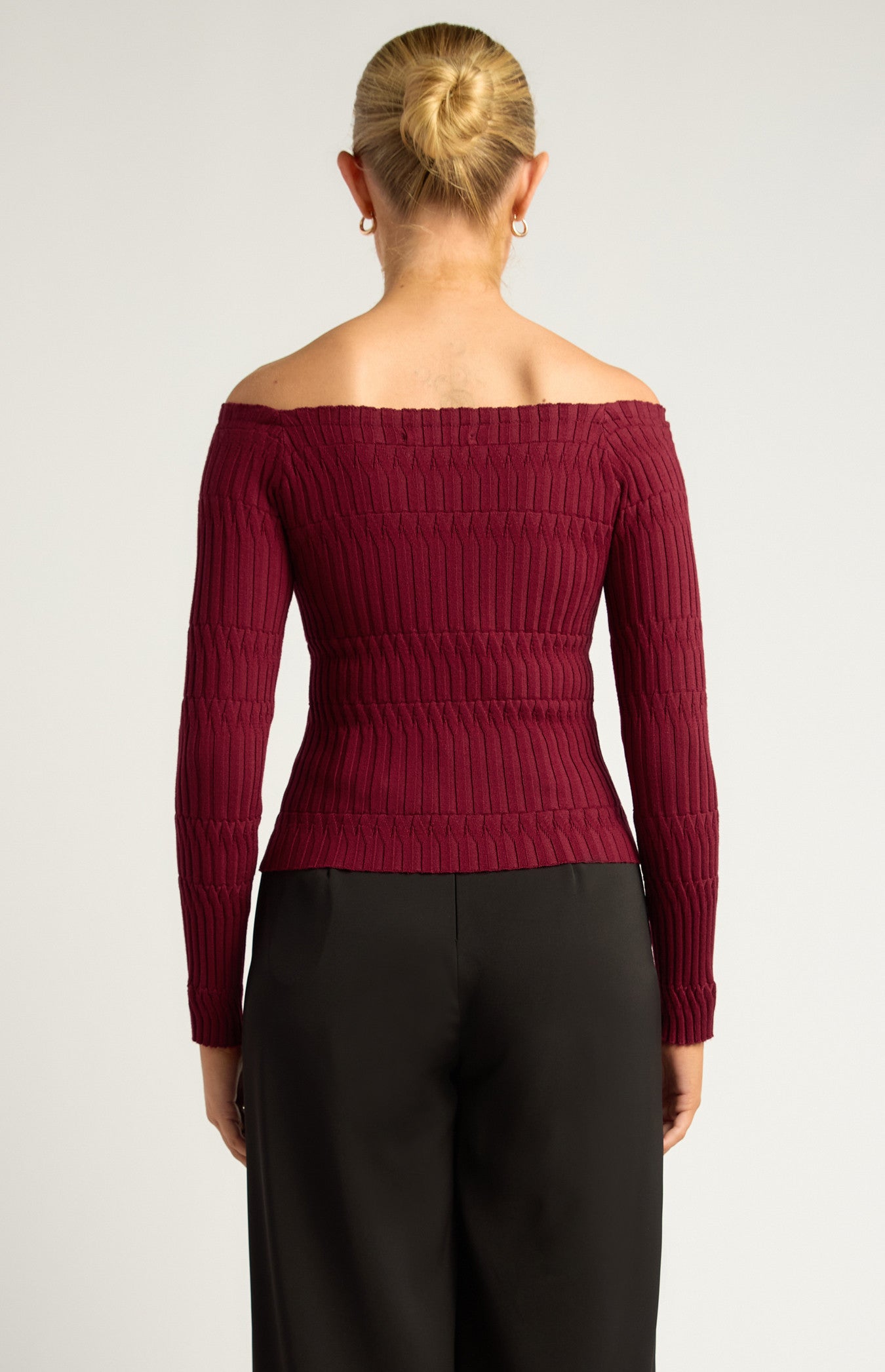 Off Shoulder Knit Top